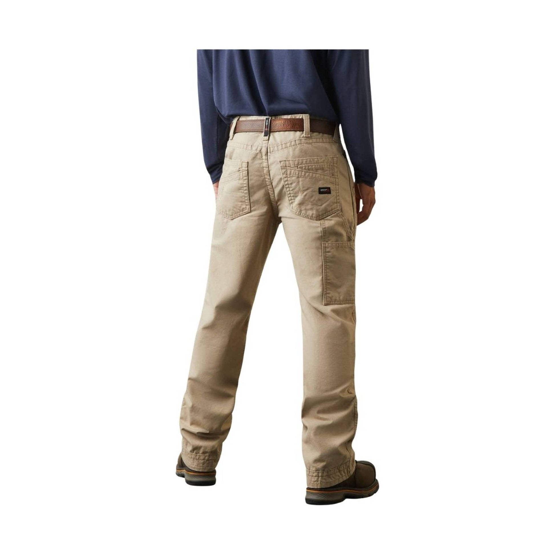 Ariat Men's Flame Resistant M4 Relaxed Workhorse Boot Cut Pant - Khaki by Lenny's Shoe & Apparel