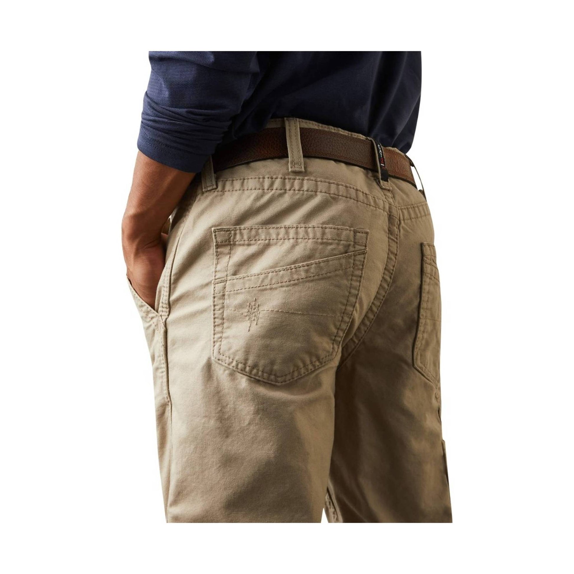 Ariat Men's Flame Resistant M4 Relaxed Workhorse Boot Cut Pant - Khaki by Lenny's Shoe & Apparel