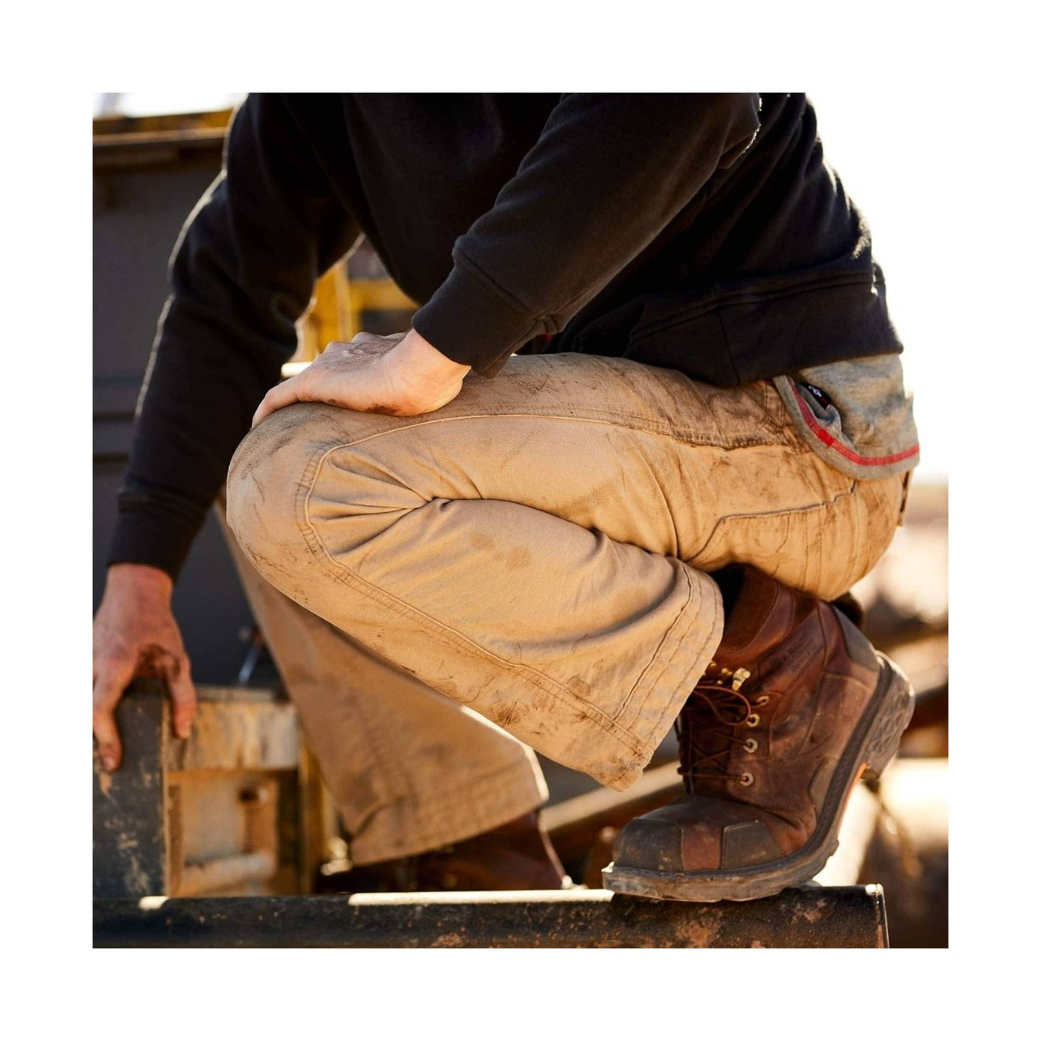 Ariat Men's Flame Resistant M4 Relaxed Workhorse Boot Cut Pant - Khaki by Lenny's Shoe & Apparel