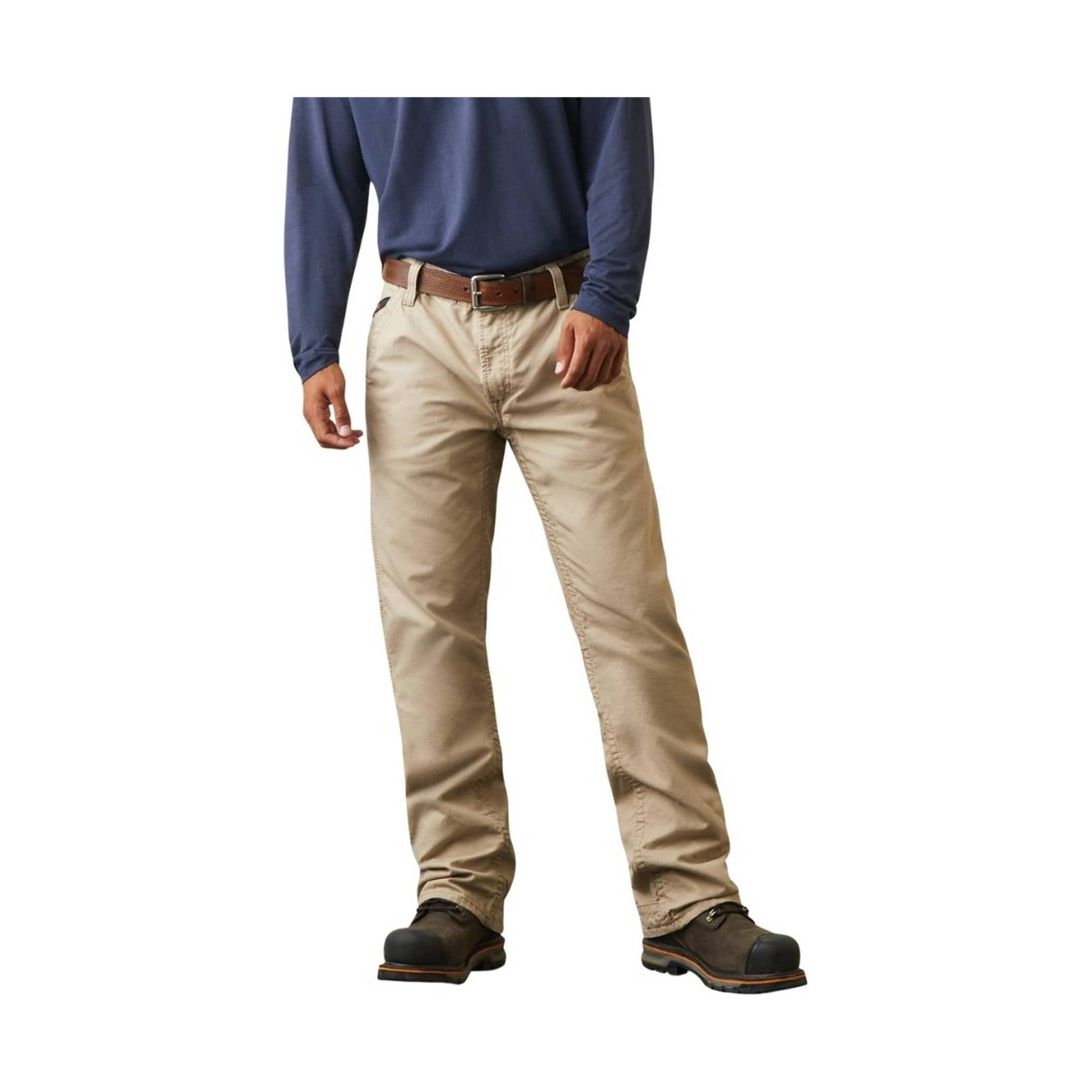 Ariat Men's Flame Resistant M4 Relaxed Workhorse Boot Cut Pant - Khaki by Lenny's Shoe & Apparel