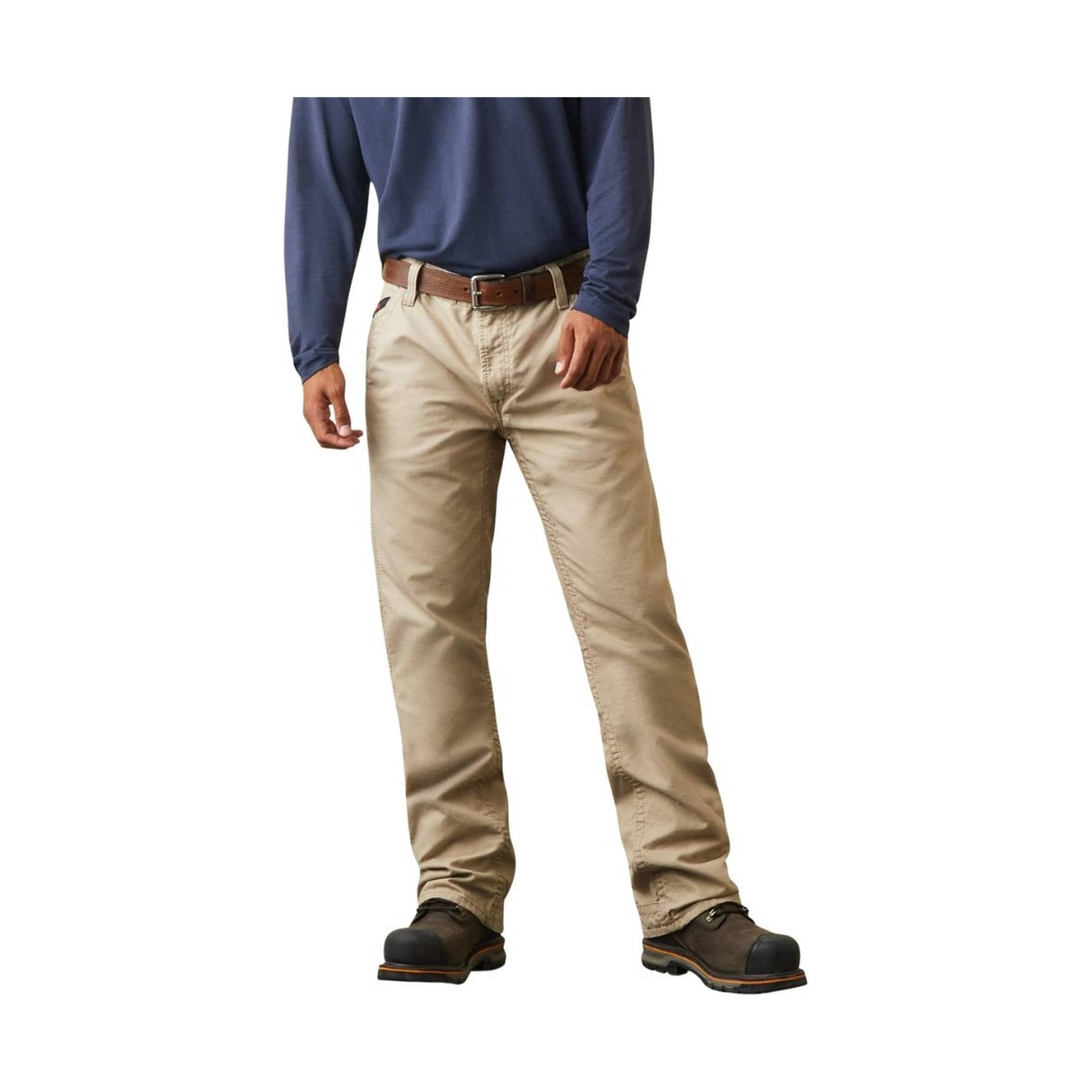 Ariat Men's Flame Resistant M4 Relaxed Workhorse Boot Cut Pant - Khaki by Lenny's Shoe & Apparel