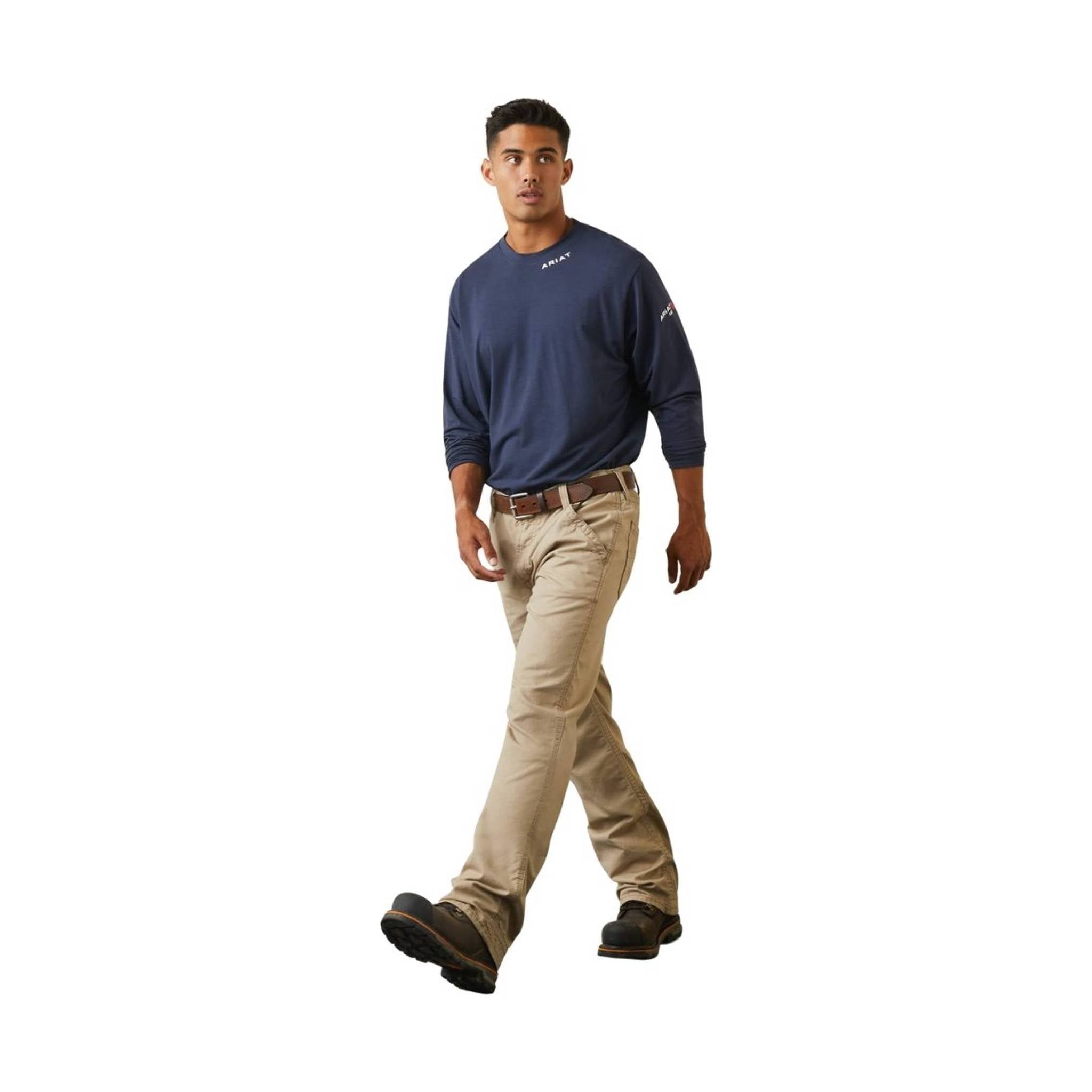 Ariat Men's Flame Resistant M4 Relaxed Workhorse Boot Cut Pant - Khaki by Lenny's Shoe & Apparel