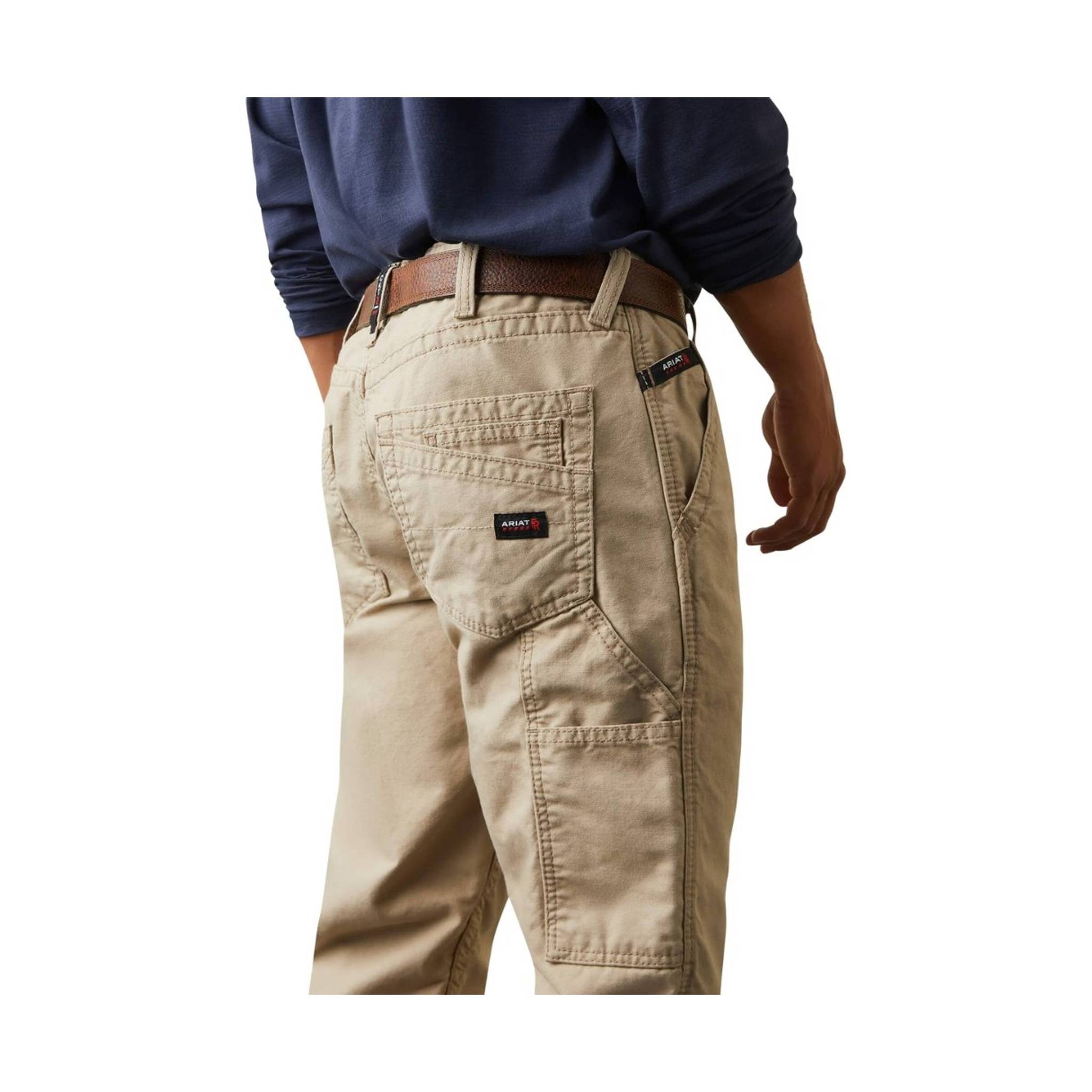 Ariat Men's Flame Resistant M4 Relaxed Workhorse Boot Cut Pant - Khaki by Lenny's Shoe & Apparel