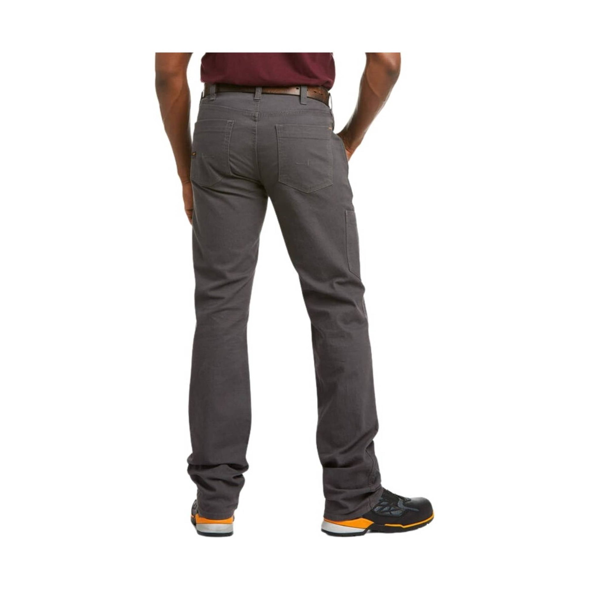 Ariat Men's Low Rise DuraStretch Straight Leg Pant - Gray by Lenny's Shoe & Apparel