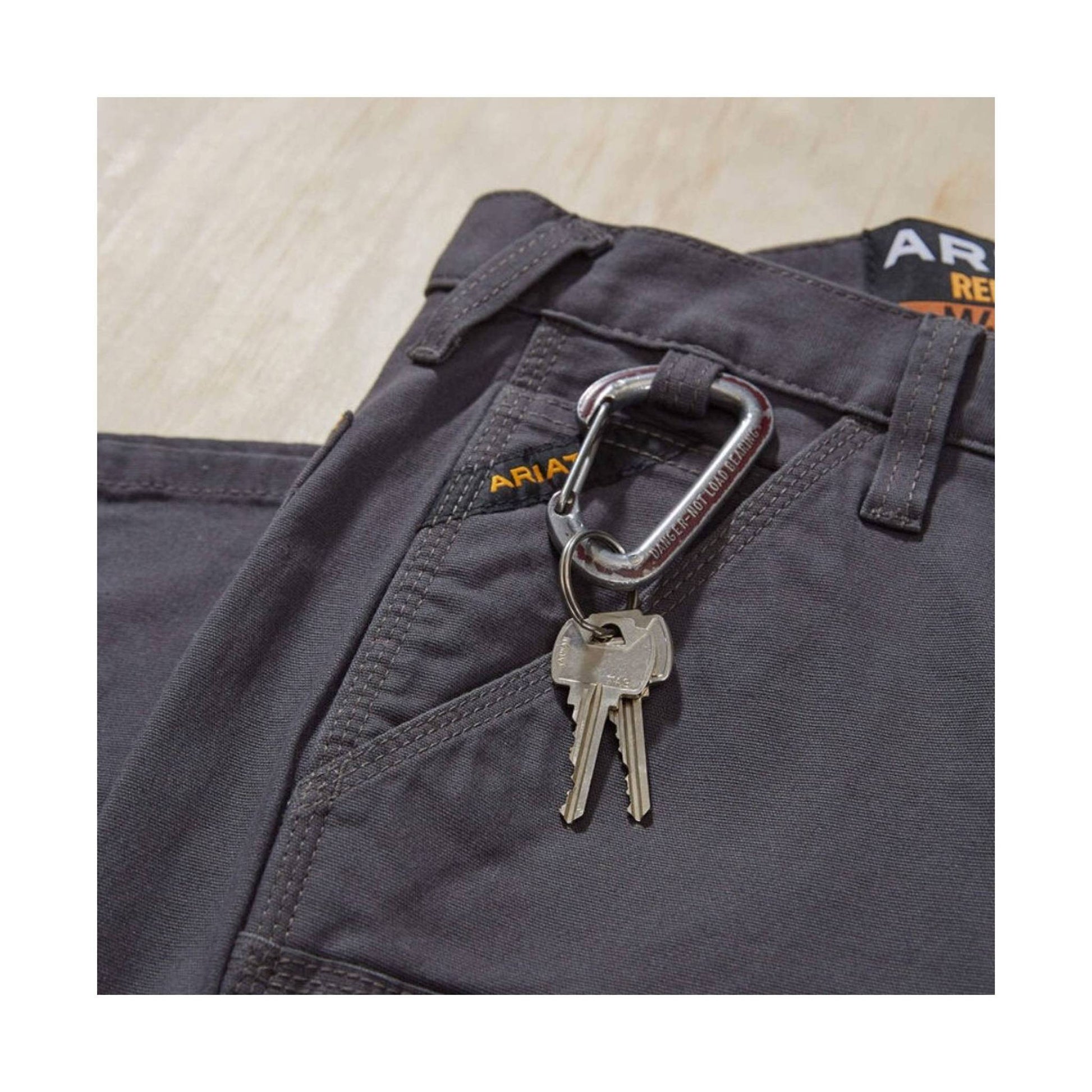 Ariat Men's Low Rise DuraStretch Straight Leg Pant - Gray by Lenny's Shoe & Apparel