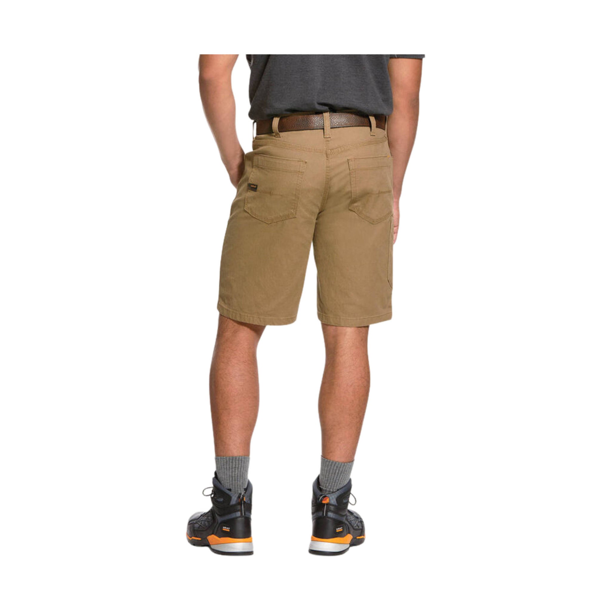 Ariat Men's Made Tough DuraStretch 10 Inch Short - Field Khaki by Lenny's Shoe & Apparel