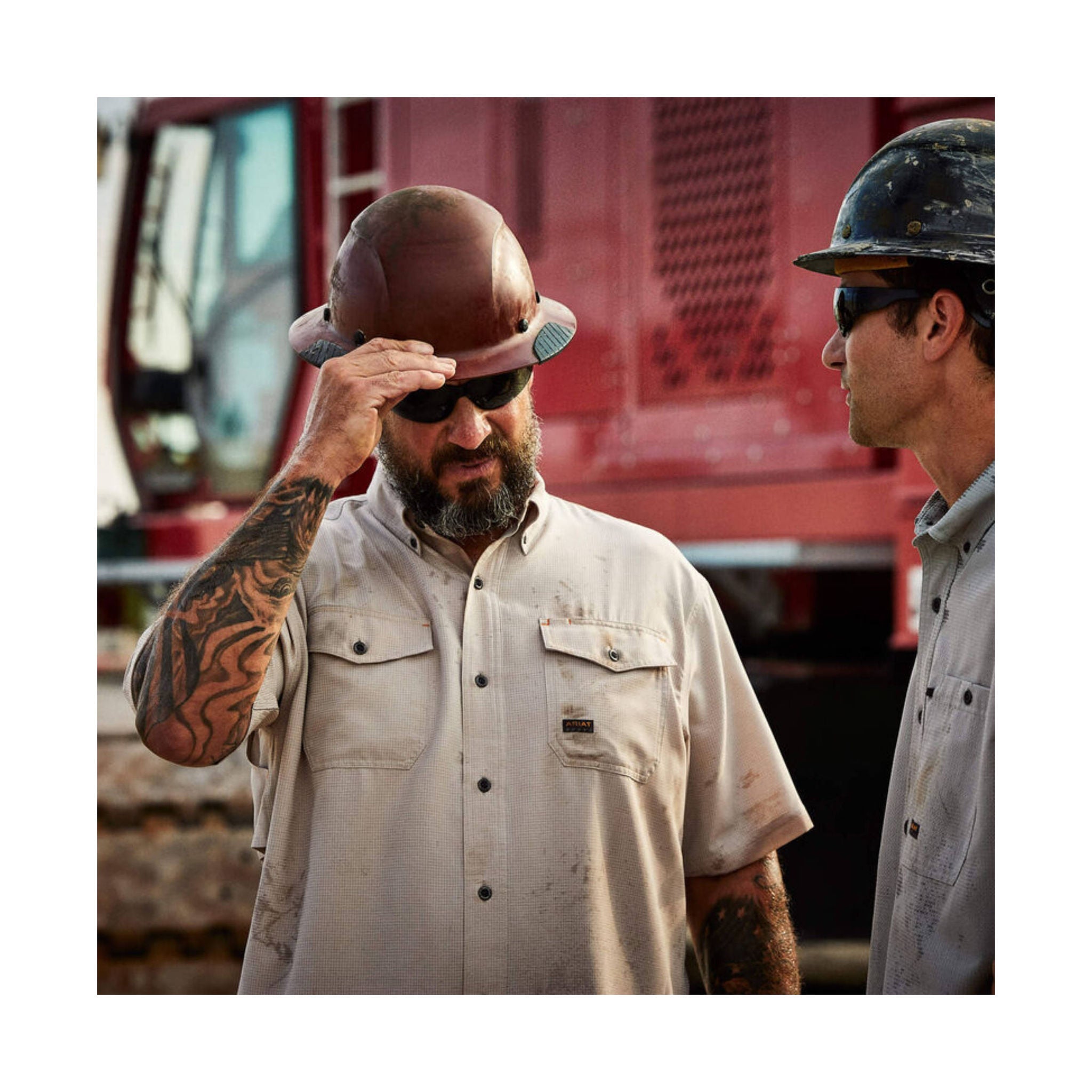 Ariat Men's Made Tough VentTEK DuraStretch Work Shirt - Island Fossil by Lenny's Shoe & Apparel