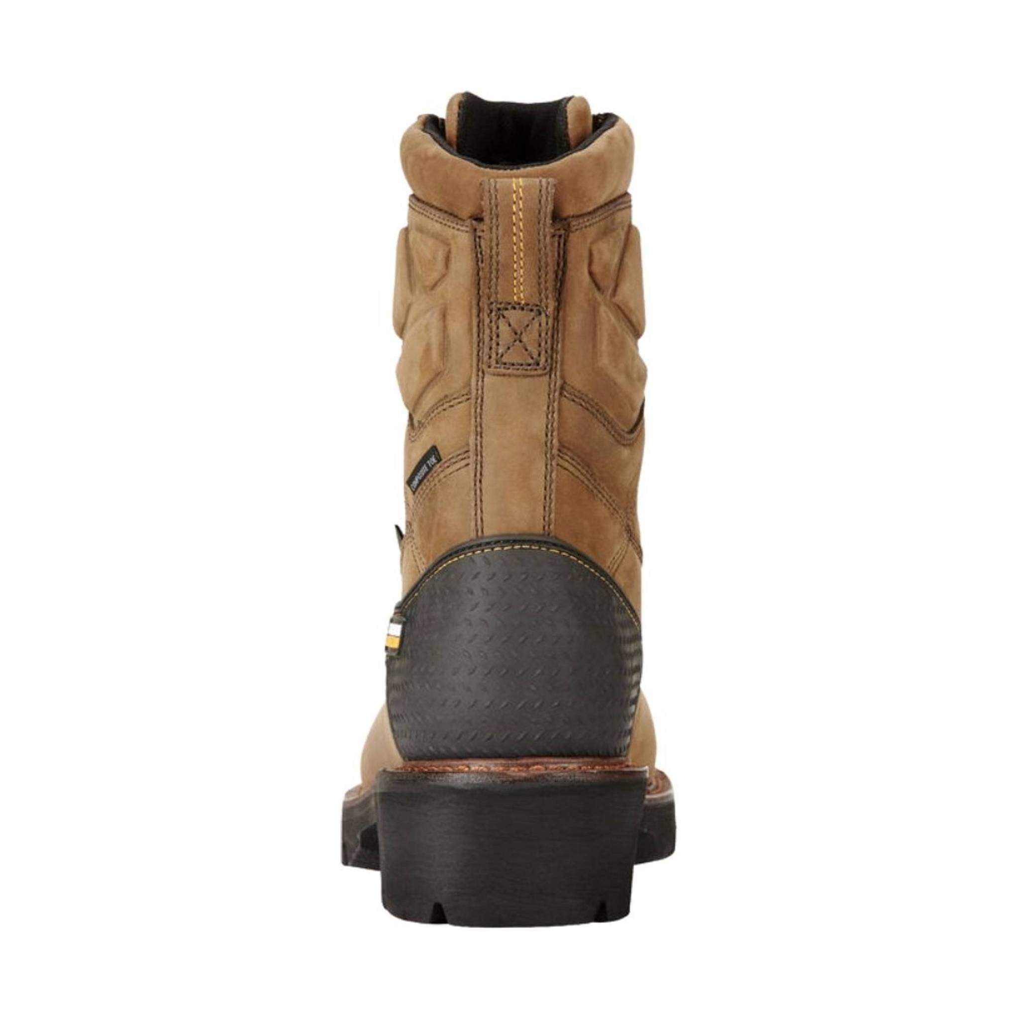 Ariat Men's Powerline 8 Inch 400G Waterproof Composite Toe Work Boot - Oily Distressed Brown by Lenny's Shoe & Apparel