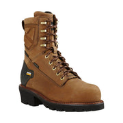 Ariat Men's Powerline 8 Inch 400G Waterproof Composite Toe Work Boot - Oily Distressed Brown by Lenny's Shoe & Apparel