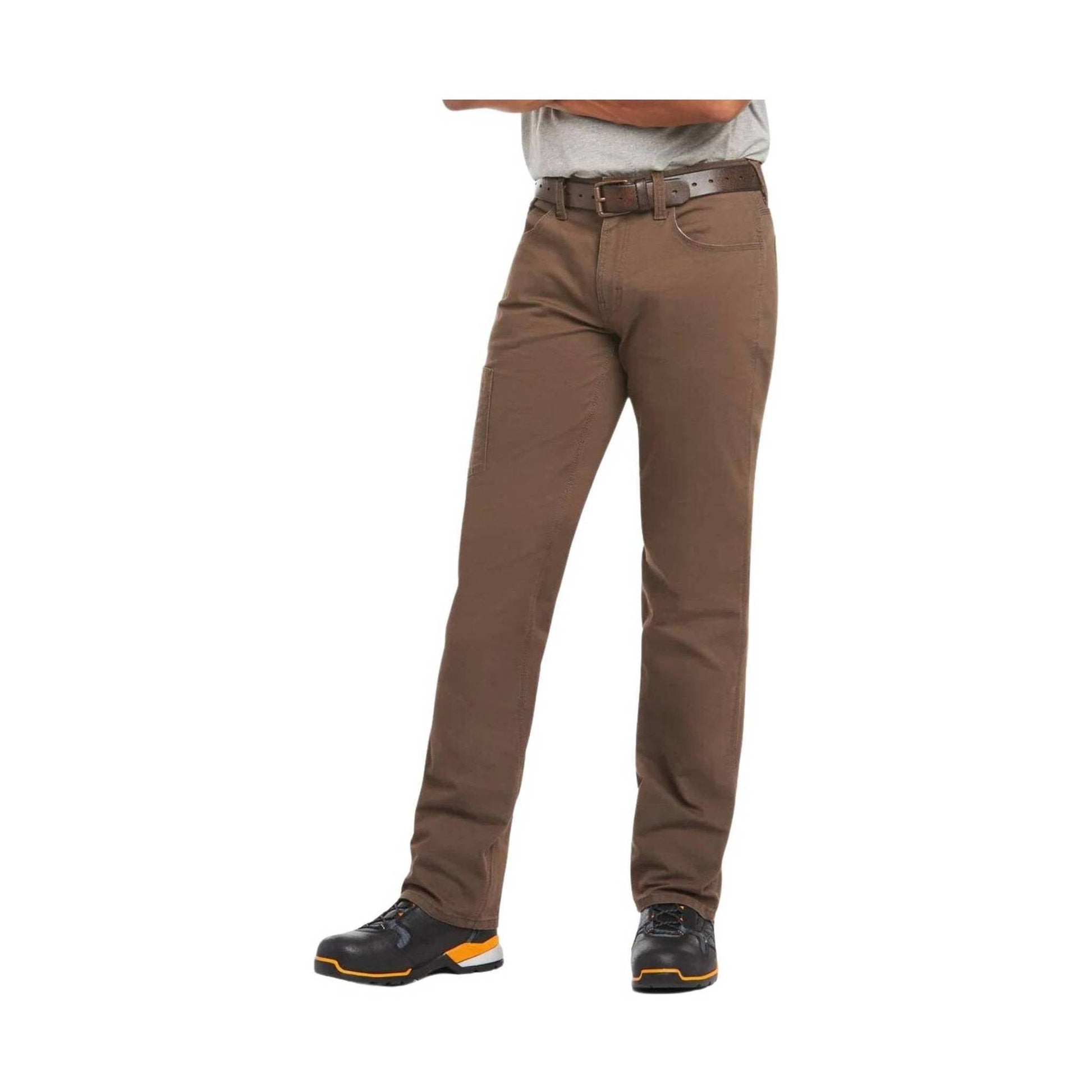 Ariat Men's Rebar M4 Durastretch Straight Leg Work Pant - Brown by Lenny's Shoe & Apparel