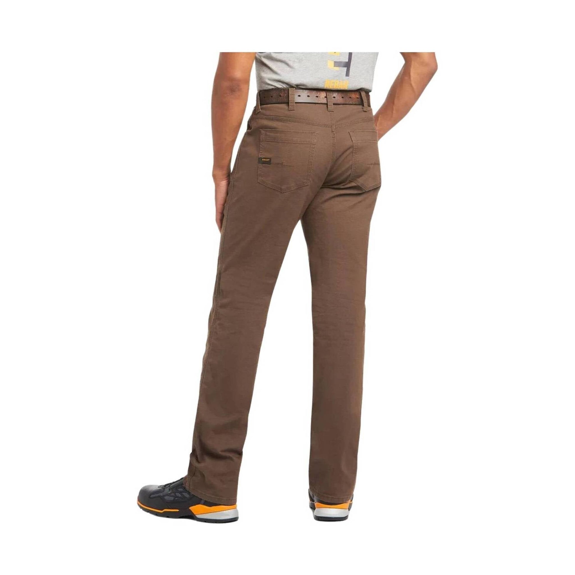 Ariat Men's Rebar M4 Durastretch Straight Leg Work Pant - Brown by Lenny's Shoe & Apparel