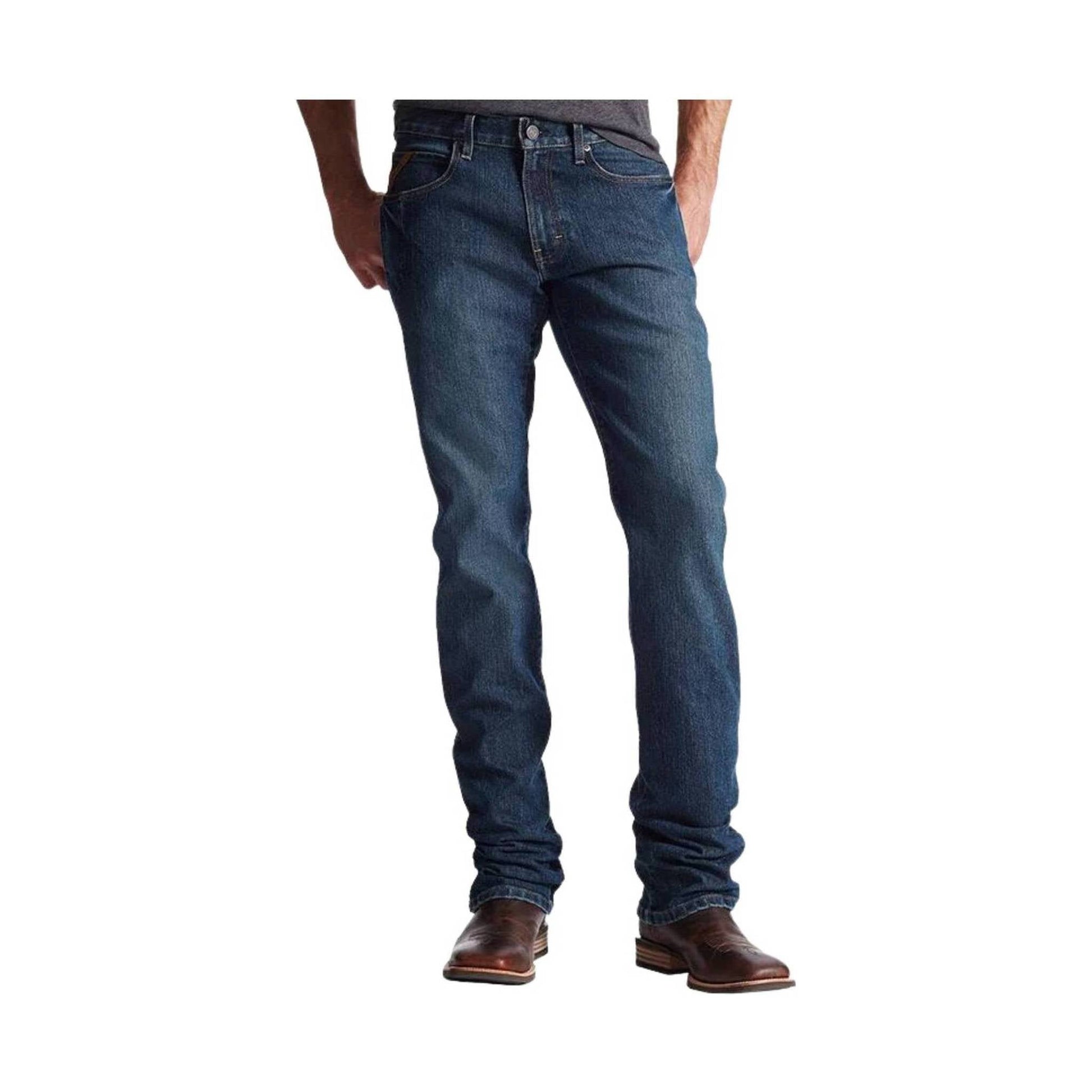 Ariat Men's Rebar M4 Low Rise Boot Cut Jean - Indigo by Lenny's Shoe & Apparel