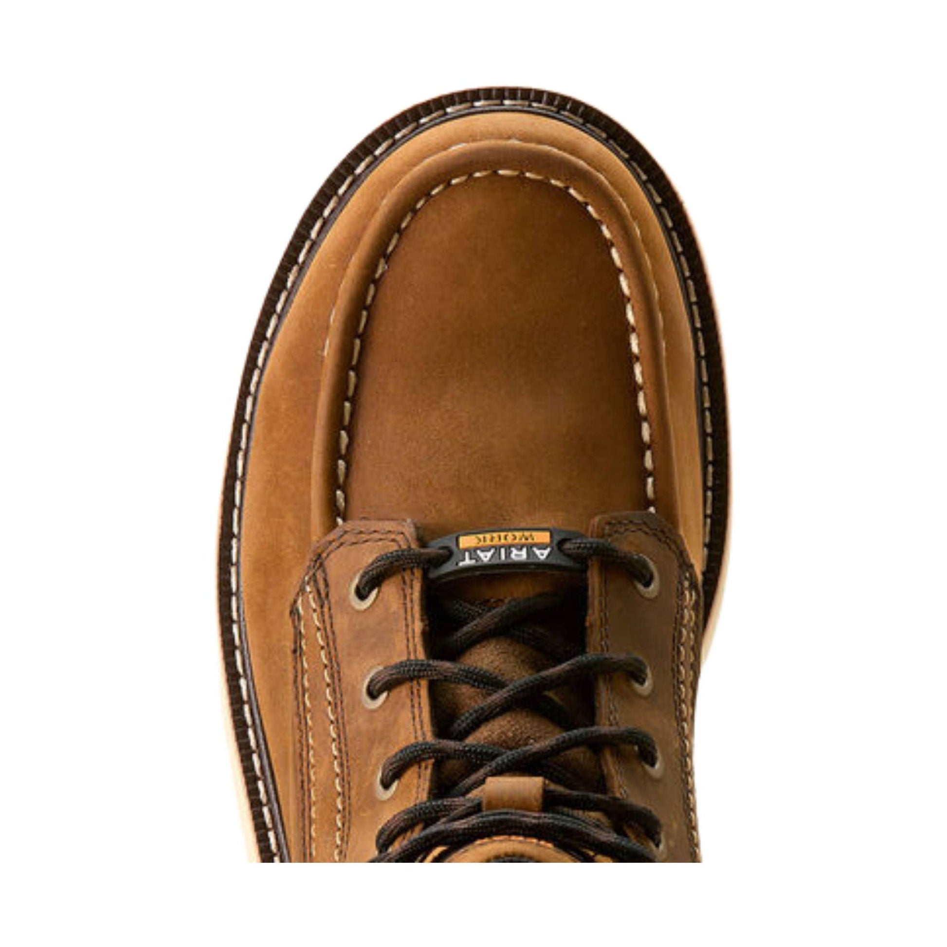 Ariat Men's Rebar Wedge Moc Toe 6 Inch Waterproof Work Boots - Distressed Brown by Lenny's Shoe & Apparel