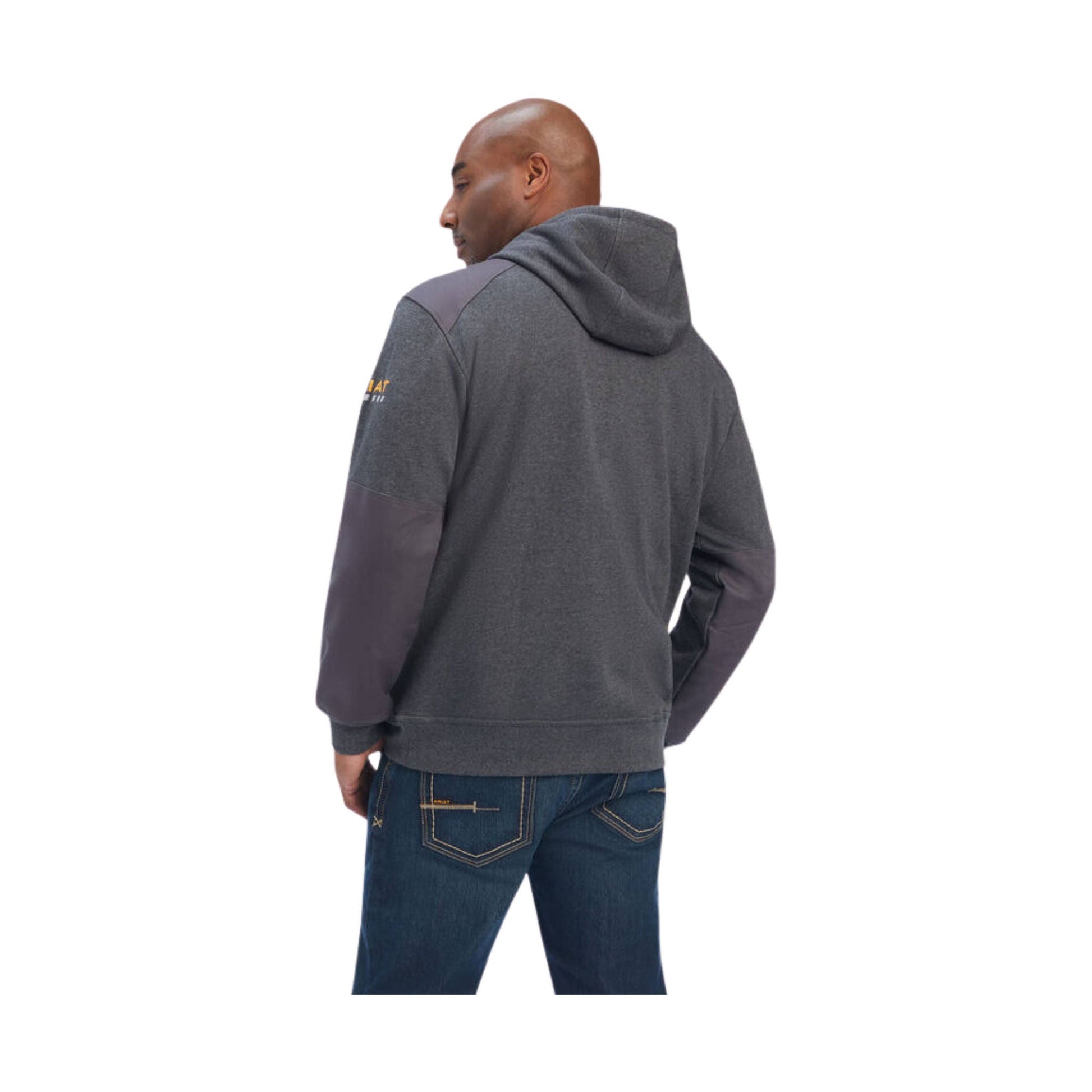 Ariat Men's Rebar Workman DuraCanvas Hoodie - Charcoal Heather by Lenny's Shoe & Apparel