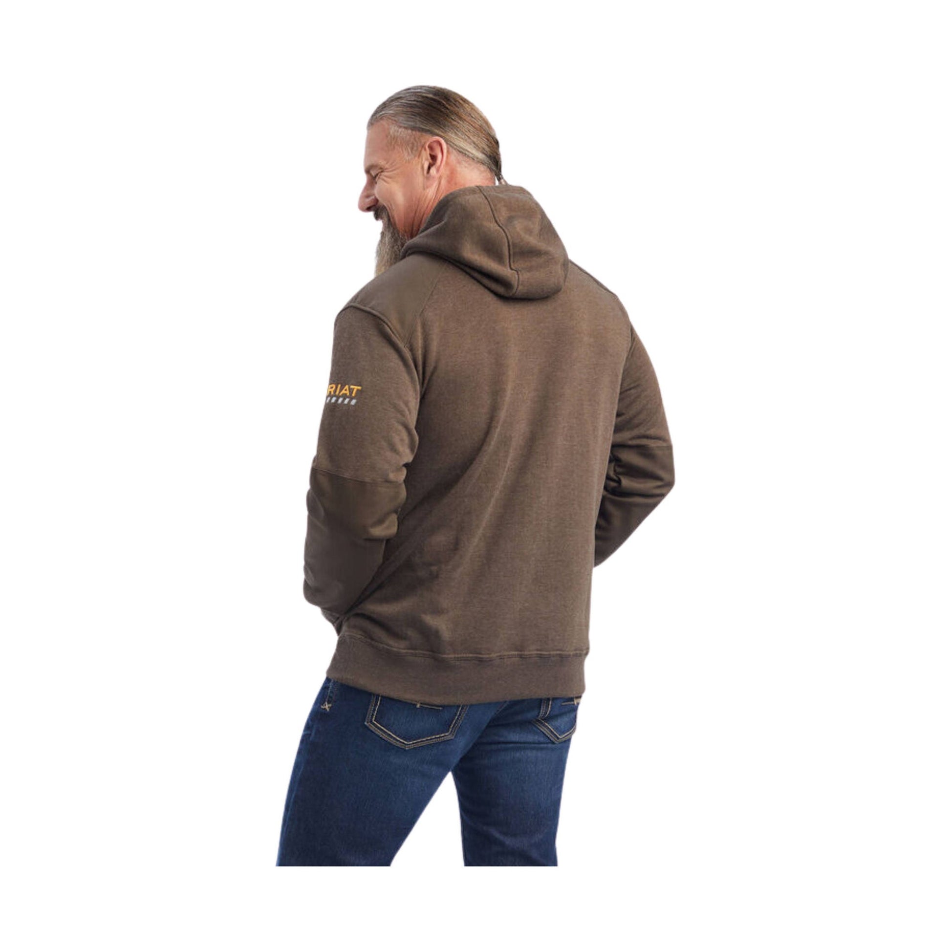 Ariat Men's Rebar Workman DuraCanvas Hoodie - Wren Heather by Lenny's Shoe & Apparel