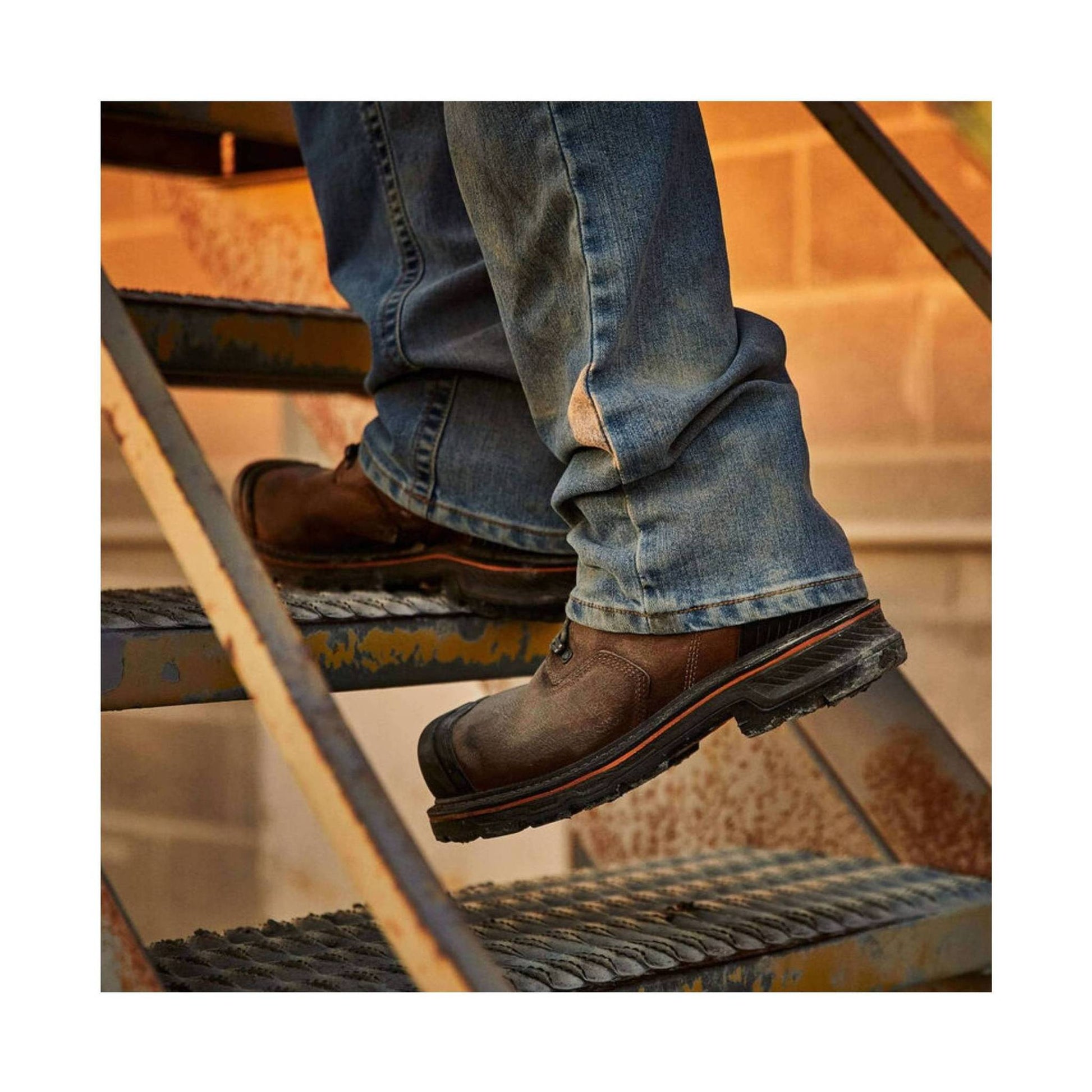 Ariat Men's Stump Jumper 6 Inch Waterproof Composite Toe Work Boot - Brown Leather by Lenny's Shoe & Apparel