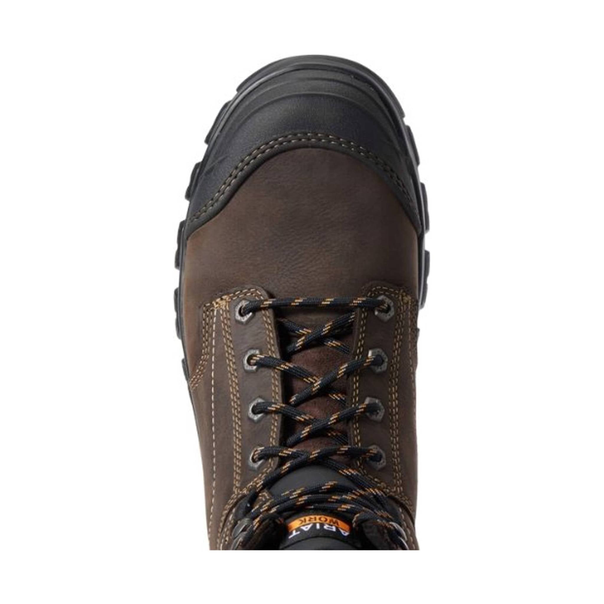 Ariat Men's Treadfast 6in Waterproof Steel Toe Work Boot - Dark Brown by Lenny's Shoe & Apparel