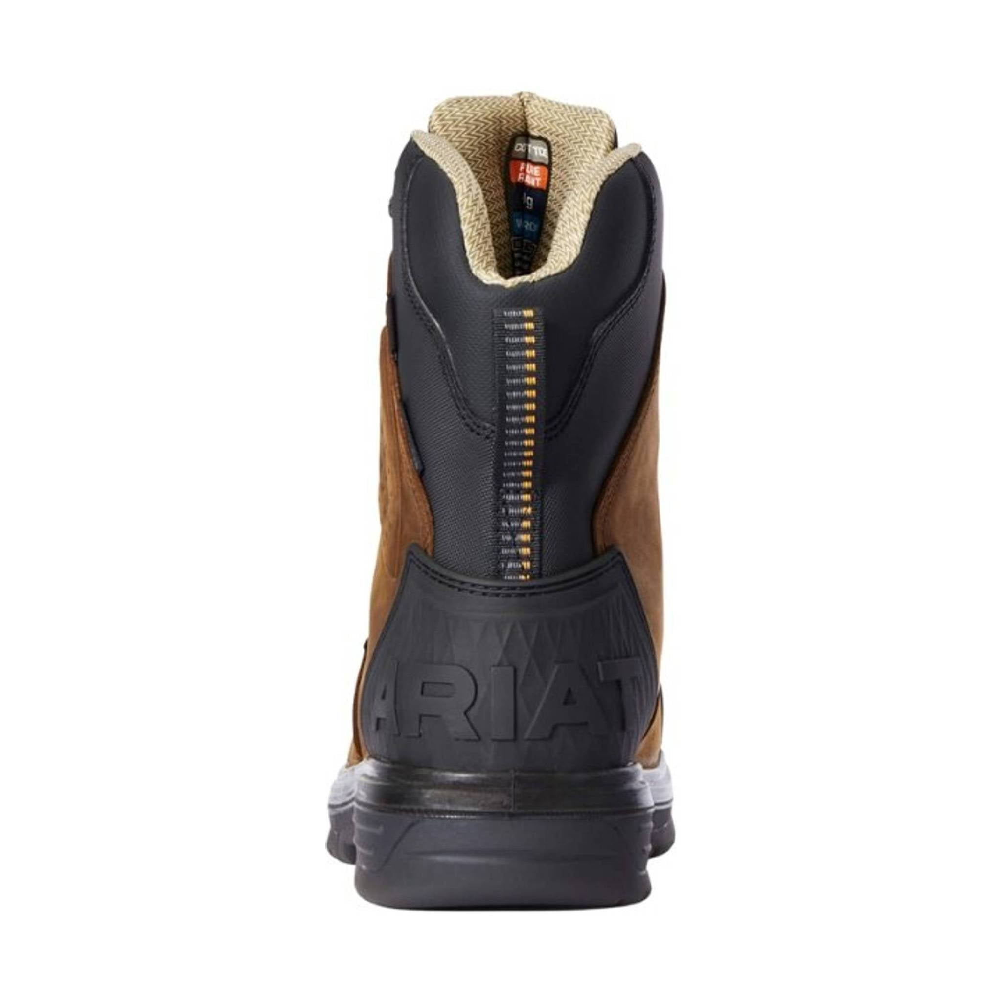 Ariat Men's Turbo Outlaw 8 Inch CSA Waterproof 400G Insulated Carbon Safety Toe Work Boot - Dark Brown by Lenny's Shoe & Apparel