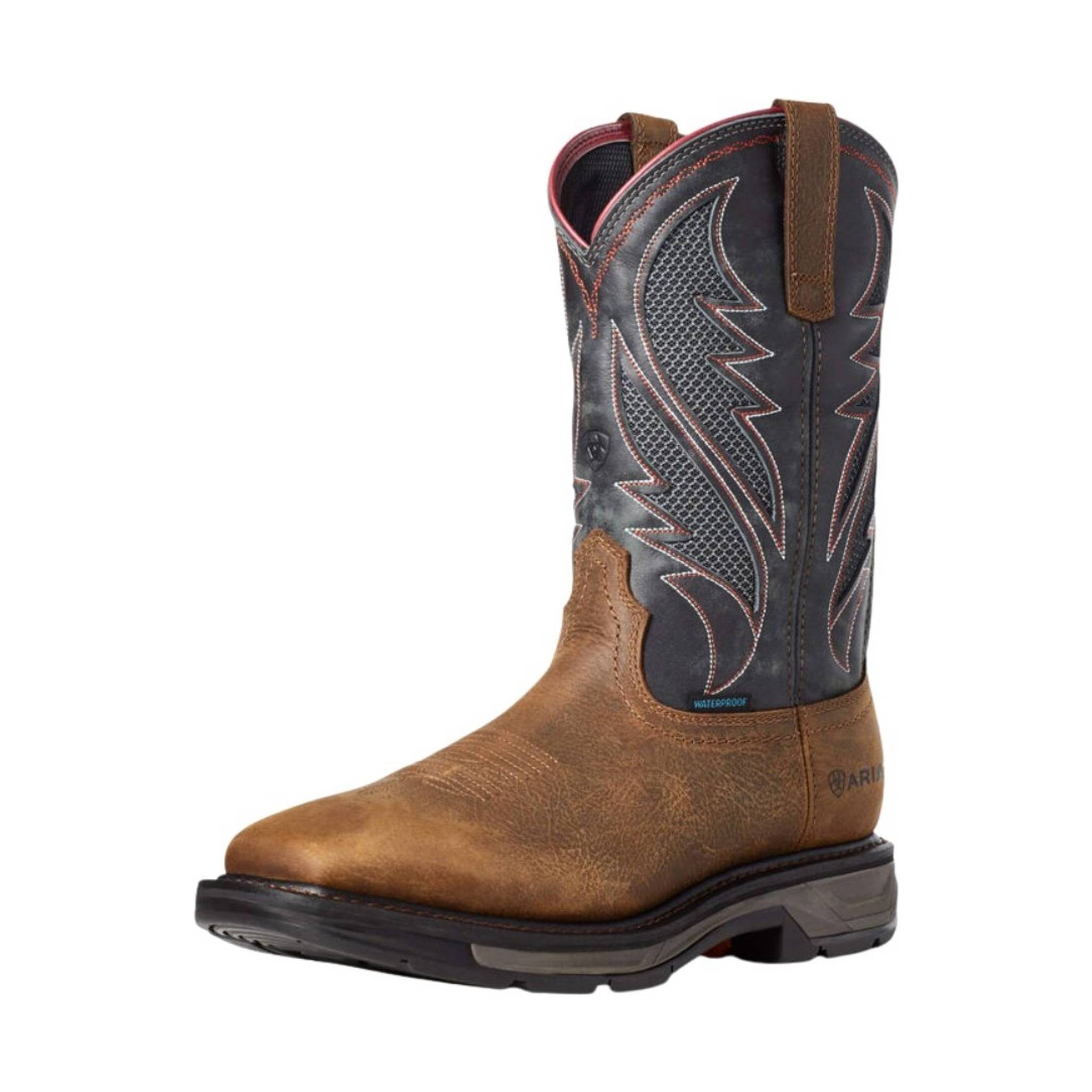 Ariat Men's WorkHog XT VentTEK Waterproof Work Boot - Rye Brown by Lenny's Shoe & Apparel