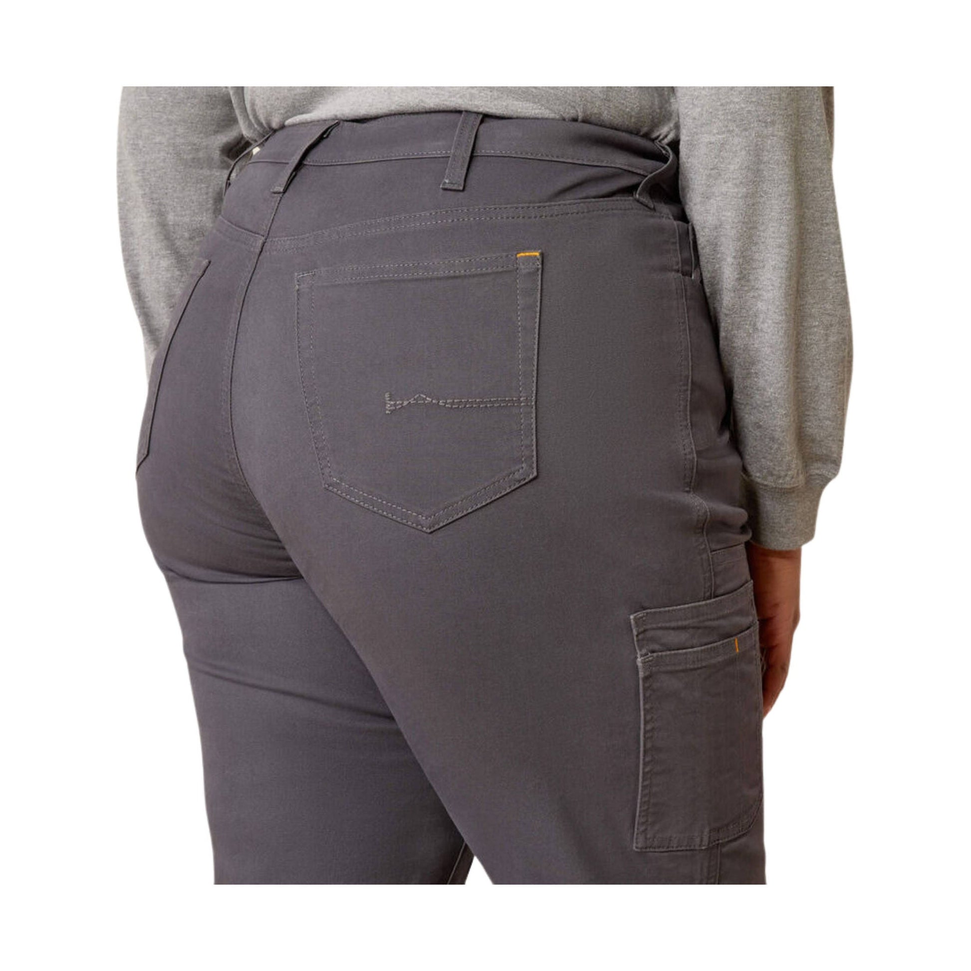 Ariat Women's Rebar PR Dura Stretrch Made Tough Double Front Straight Pant - Grey by Lenny's Shoe & Apparel