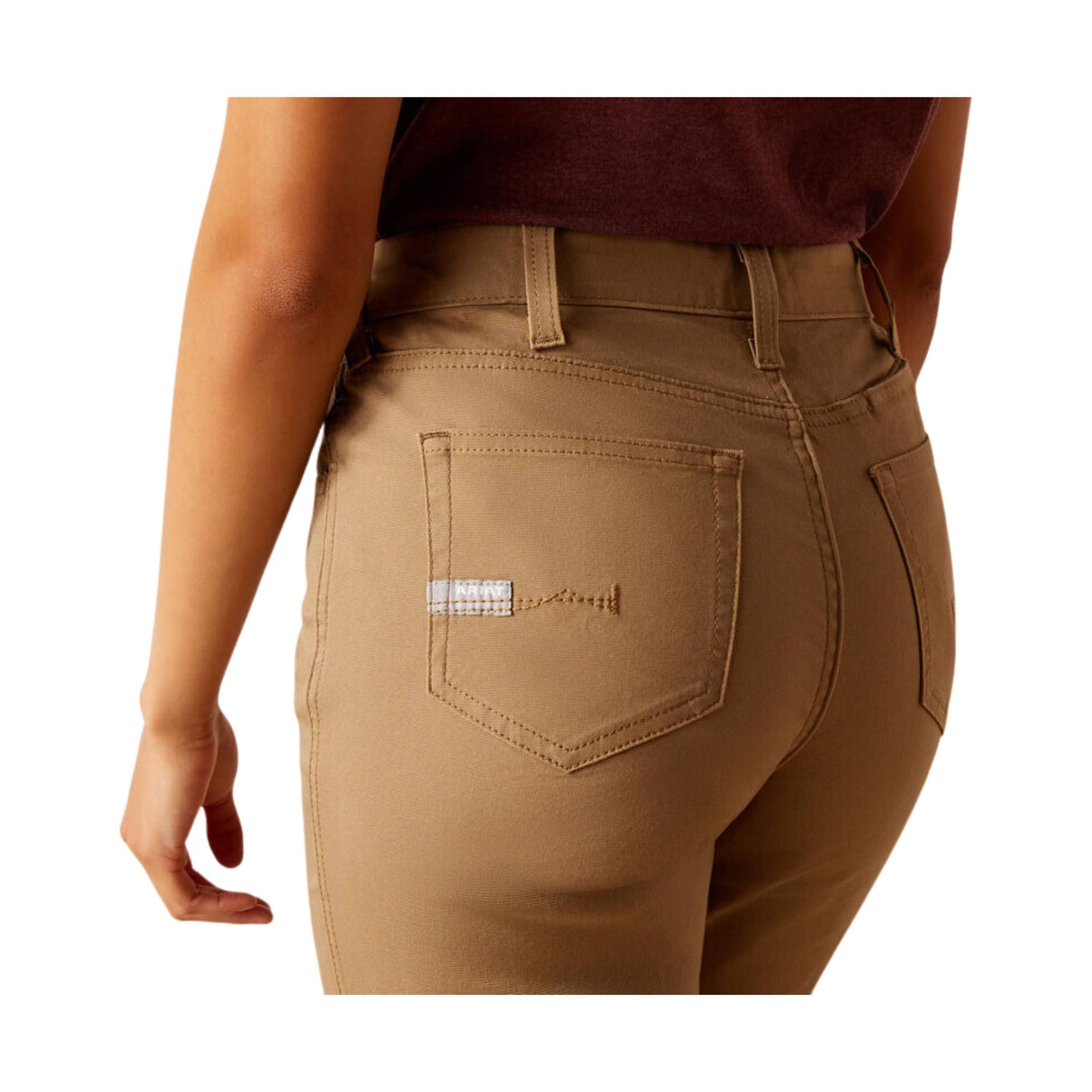 Ariat Women's Rebar PR Made Tough Straight Pant - Field Khaki by Lenny's Shoe & Apparel