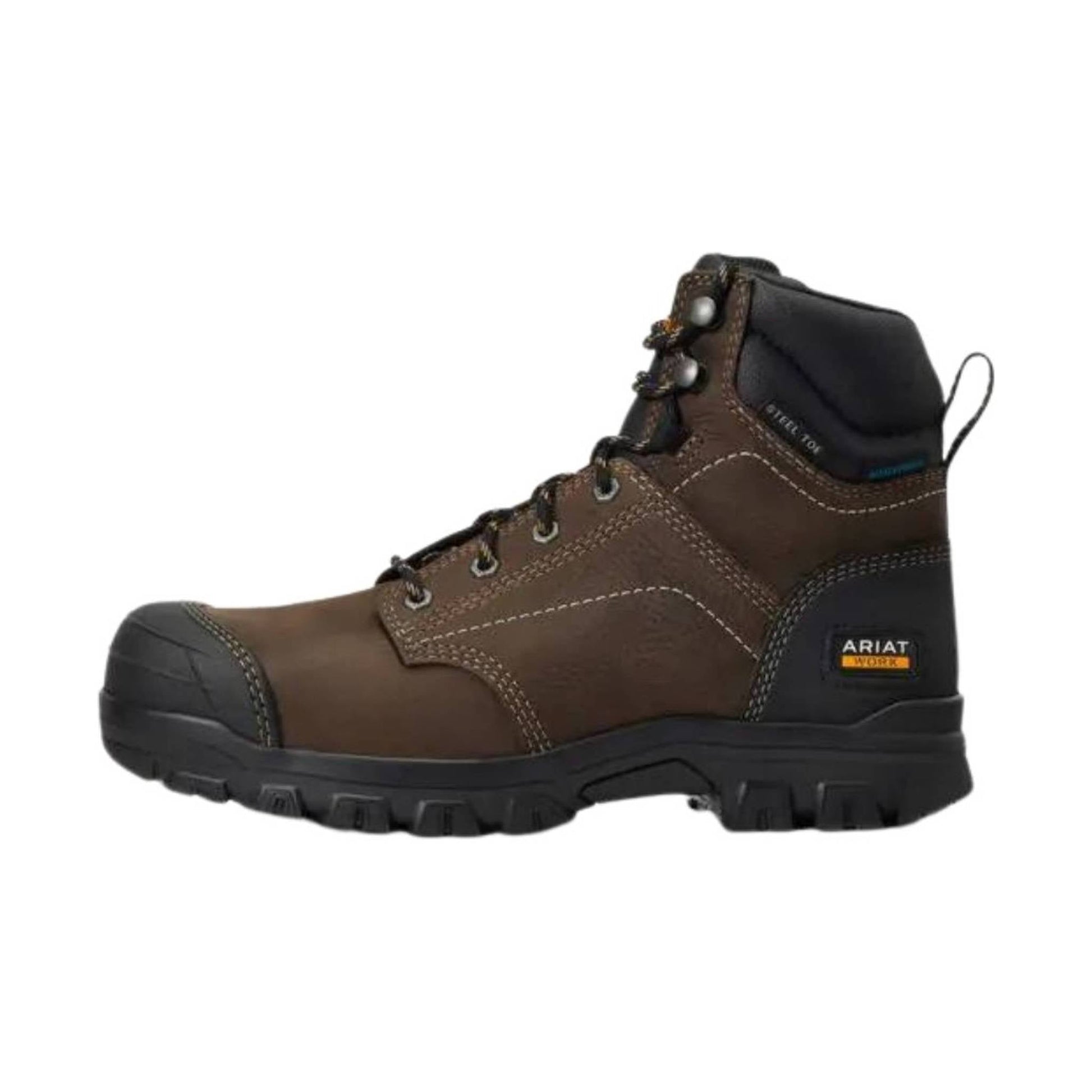 Ariat Women's Treadfast 6in Waterproof Steel Toe Work Boot - Dark Brown by Lenny's Shoe & Apparel