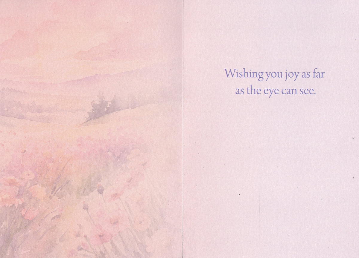 Joy As Far As The Eye Can See - Birthday Card