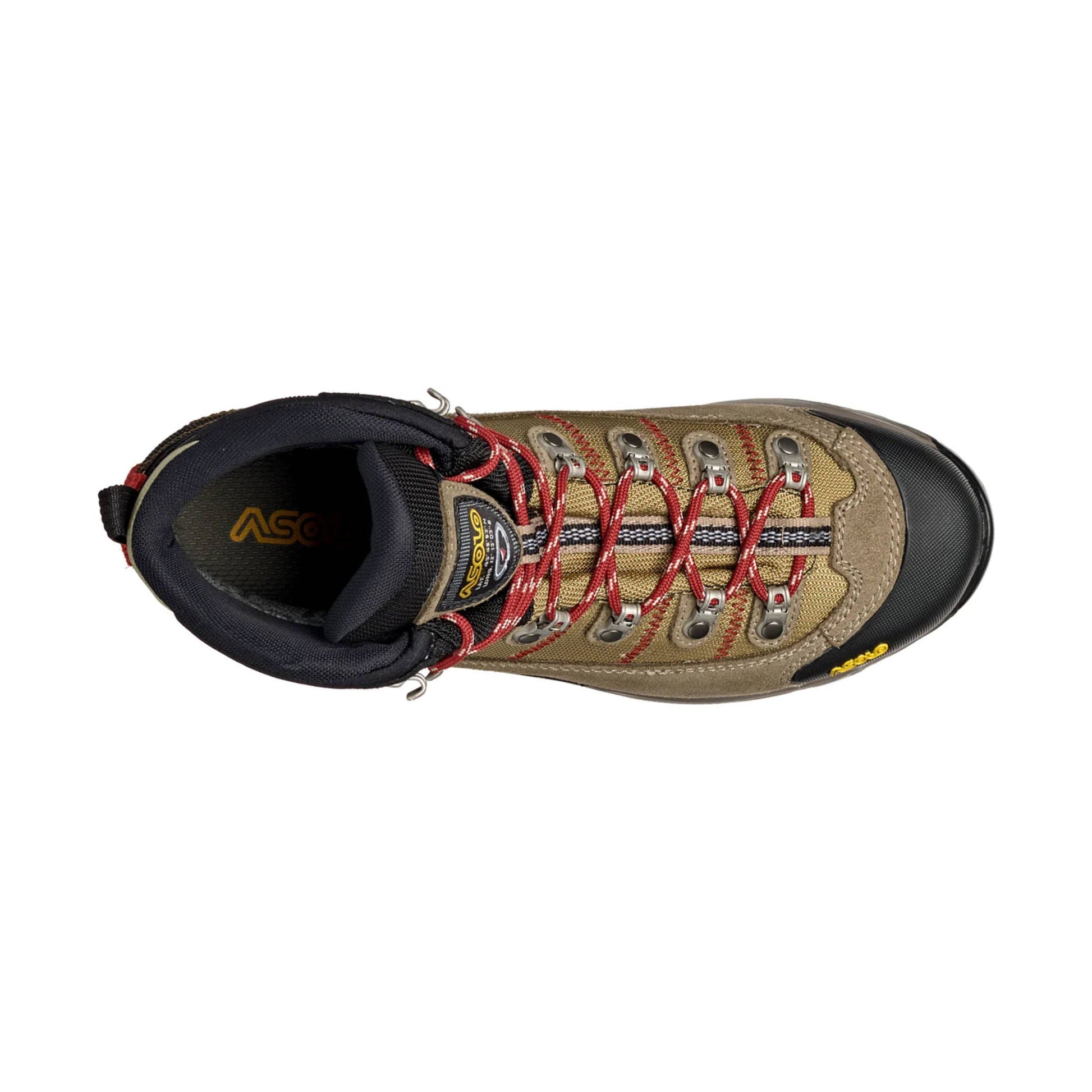 Asolo Men's Fugitive GTX Hiking Boot - Wool/Black/Red by Lenny's Shoe & Apparel