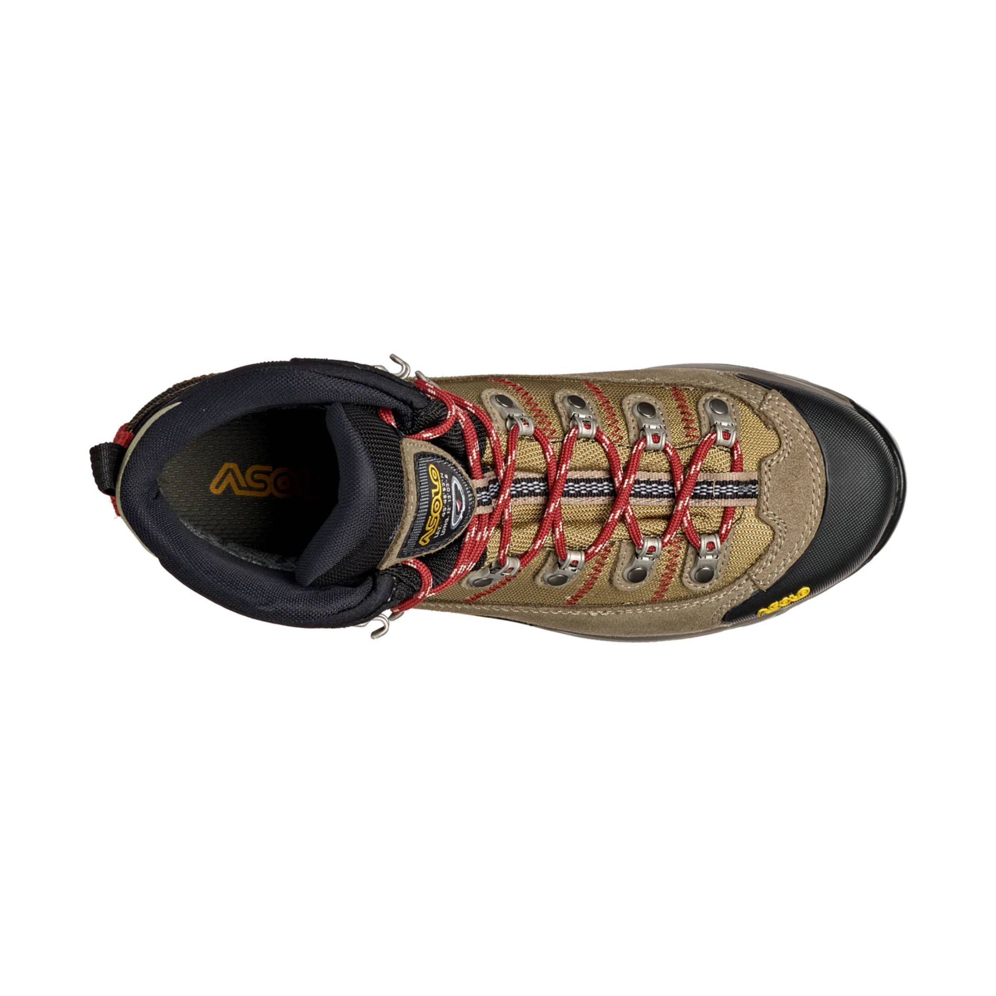 Asolo Men's Fugitive GTX Hiking Boot - Wool/Black/Red by Lenny's Shoe & Apparel