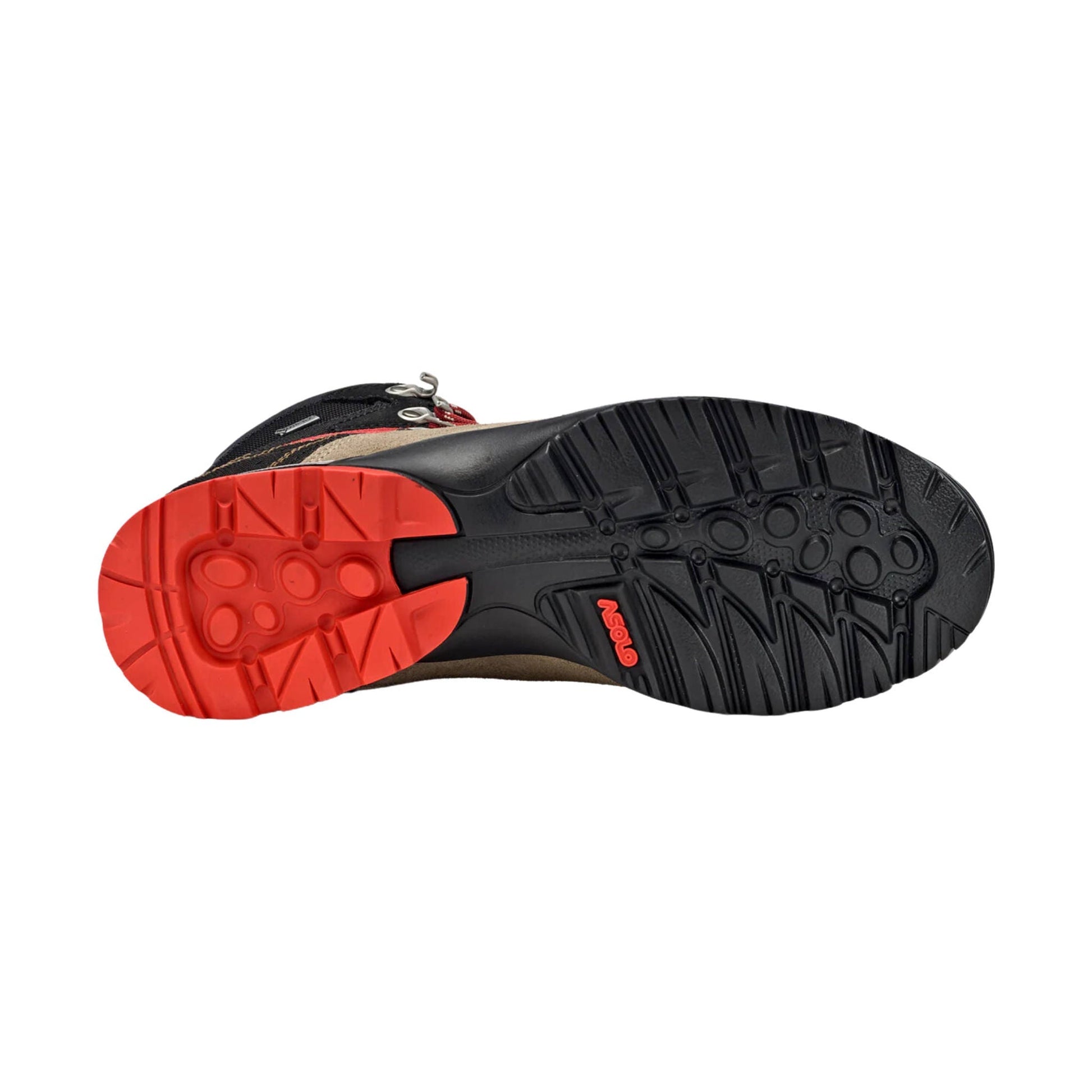 Asolo Men's Fugitive GTX Hiking Boot - Wool/Black/Red by Lenny's Shoe & Apparel