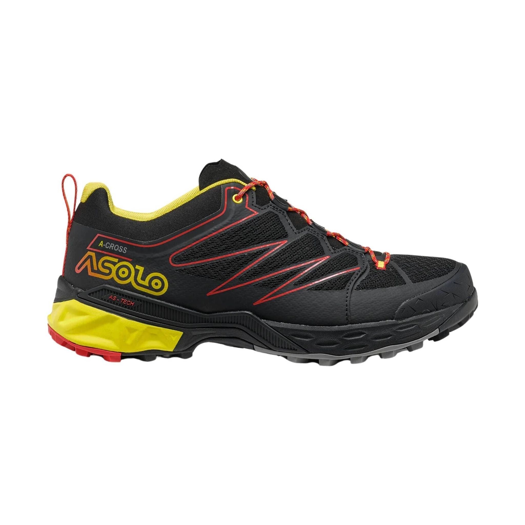 Asolo Men's Softrock Hiking Shoes - Black/Yellow by Lenny's Shoe & Apparel