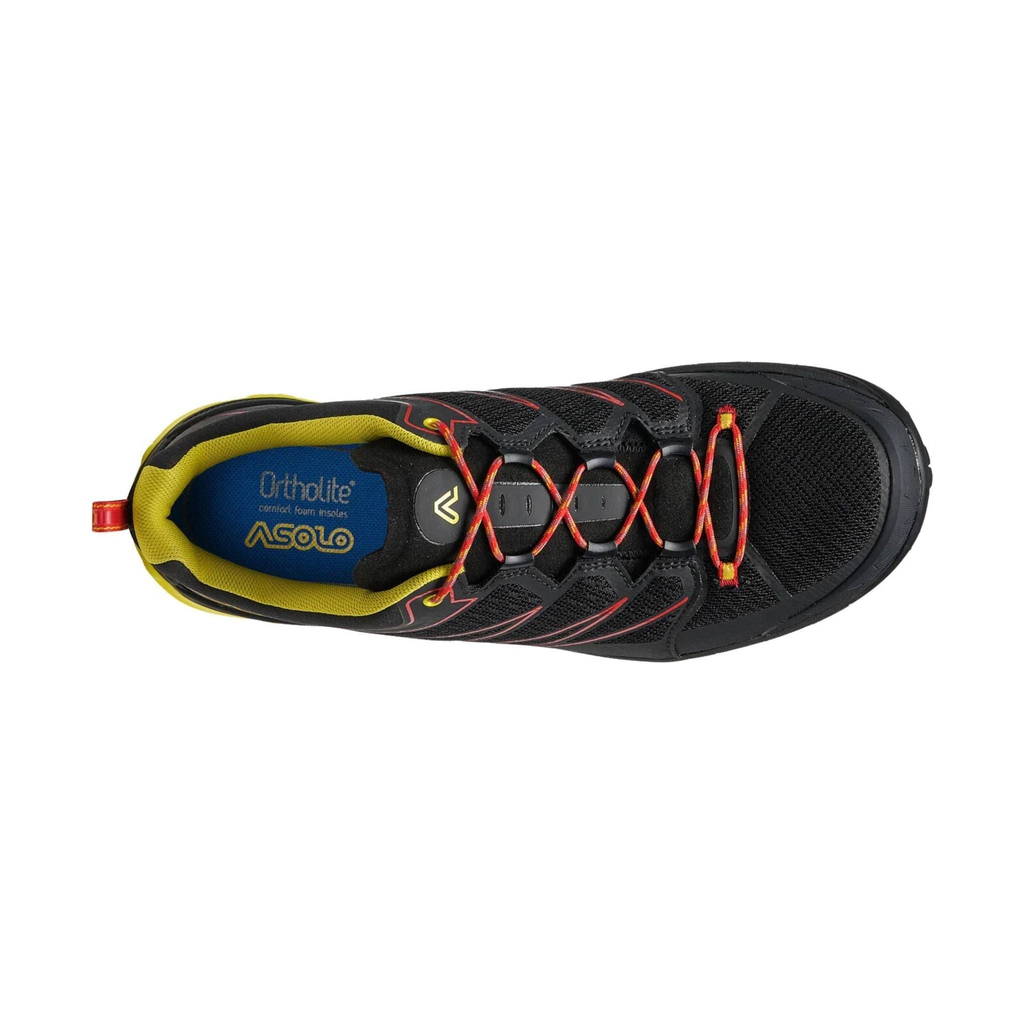 Asolo Men's Softrock Hiking Shoes - Black/Yellow by Lenny's Shoe & Apparel