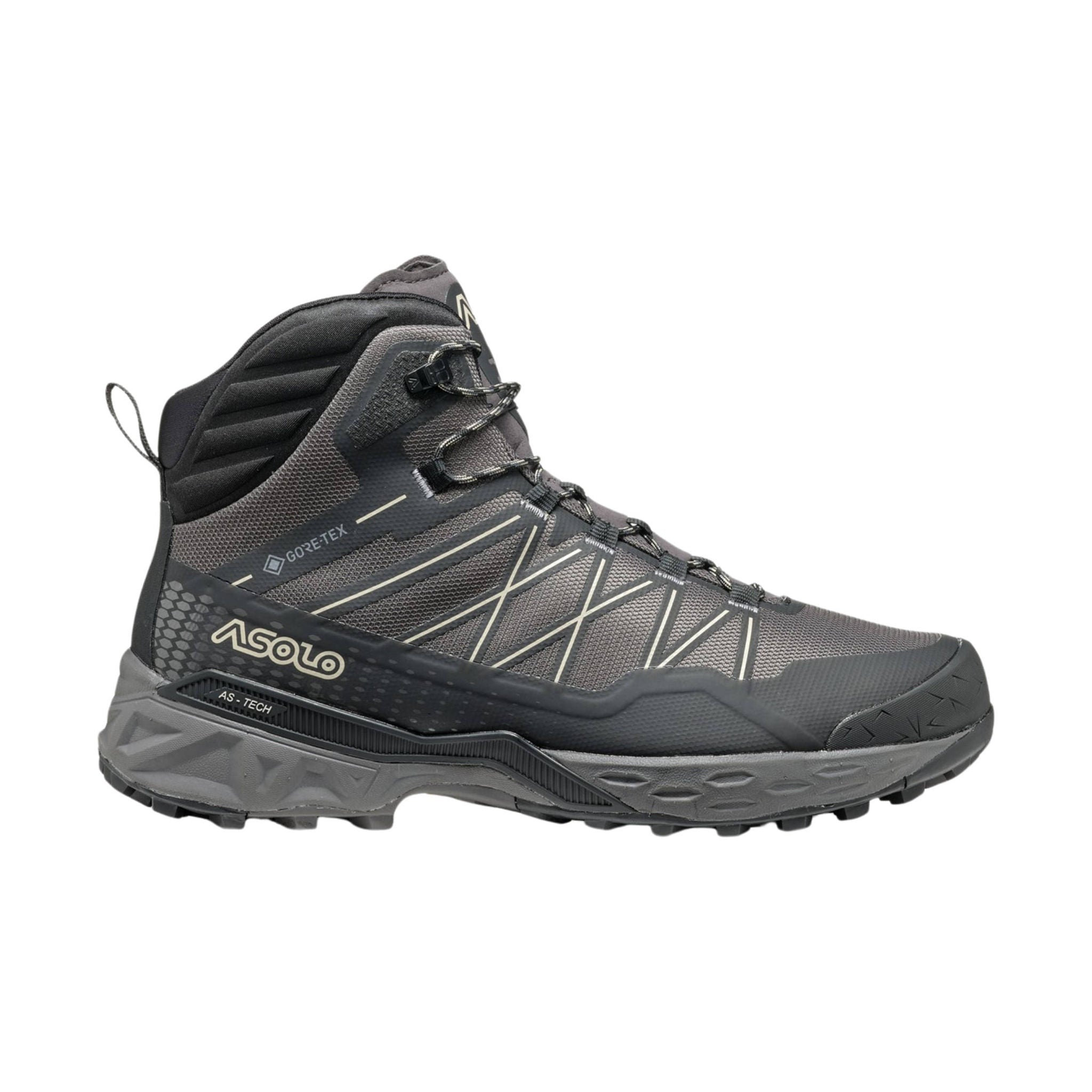 Asolo Men's Tahoe Mid GTX Hiking Boot - Shark Grey/Black/Beige by Lenny's Shoe & Apparel