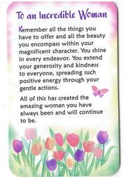 Wallet Card - To An Incredible Woman