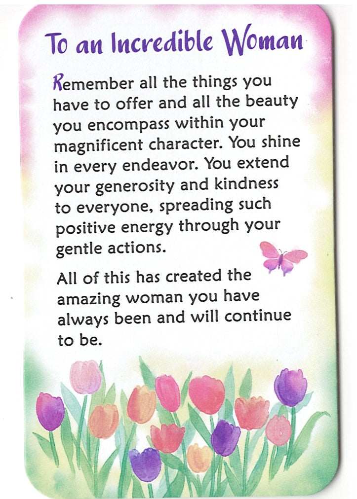 Wallet Card - To An Incredible Woman