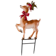 Metal Reindeer Stake - 34 Inch