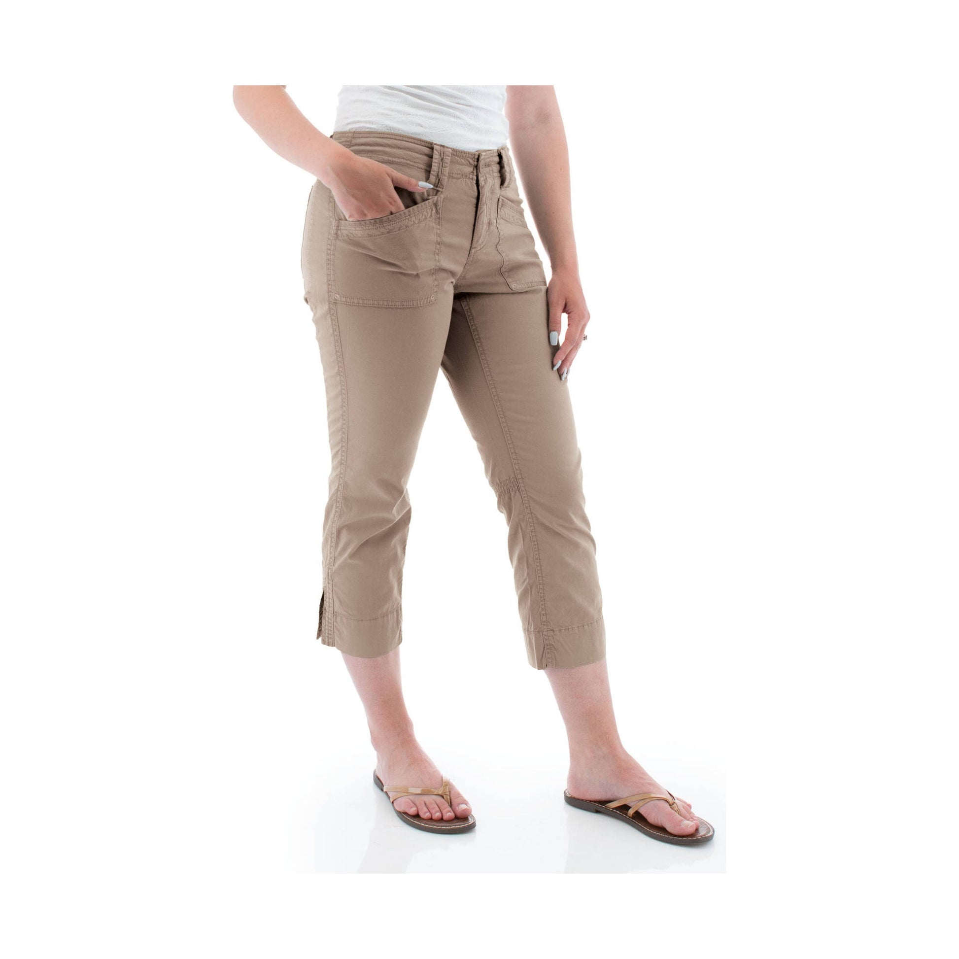 Aventura Women's Arden Organic Cotton Crop Pant - Cinder by Lenny's Shoe & Apparel