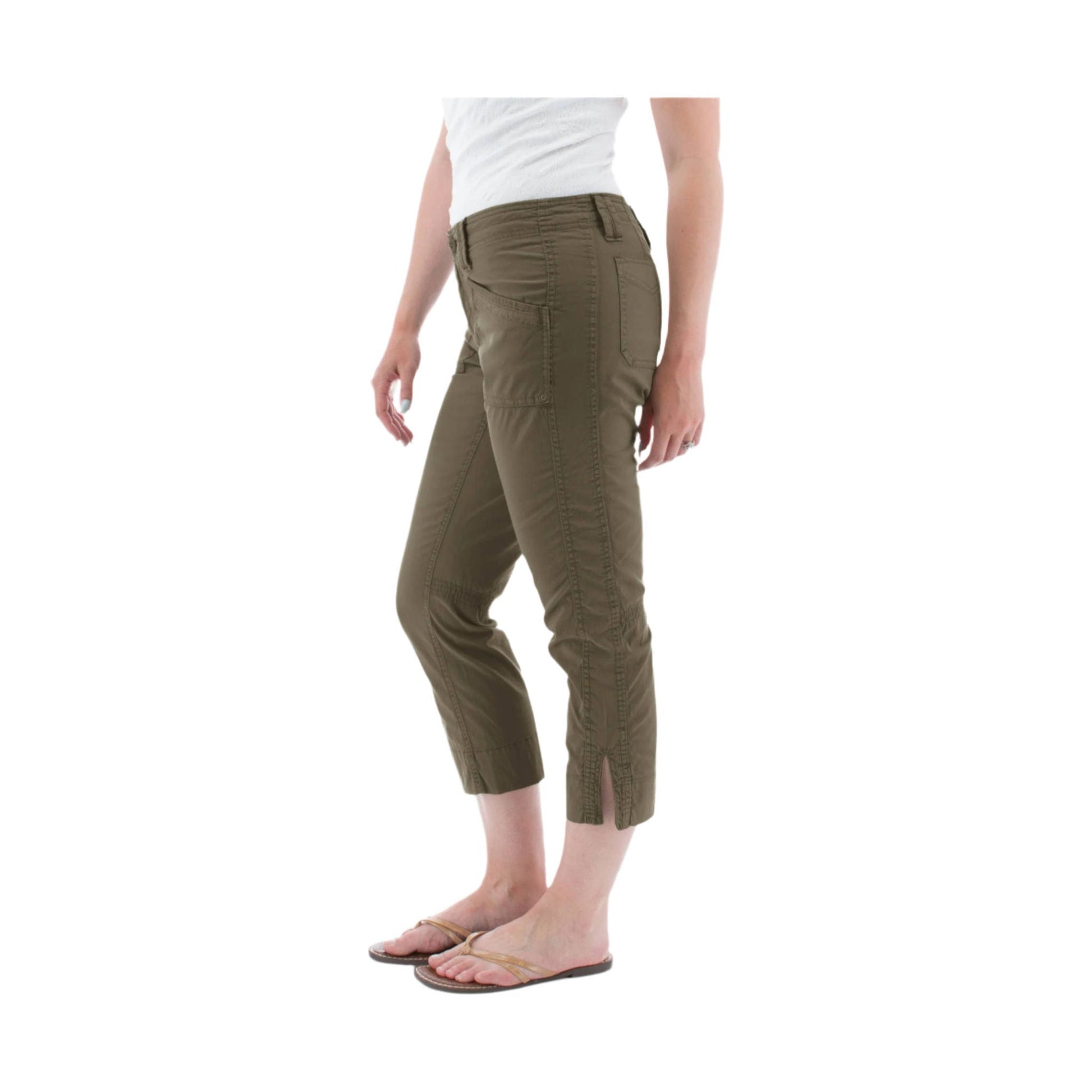 Aventura Women's Arden Organic Cotton Crop Pant - Grape Leaf by Lenny's Shoe & Apparel
