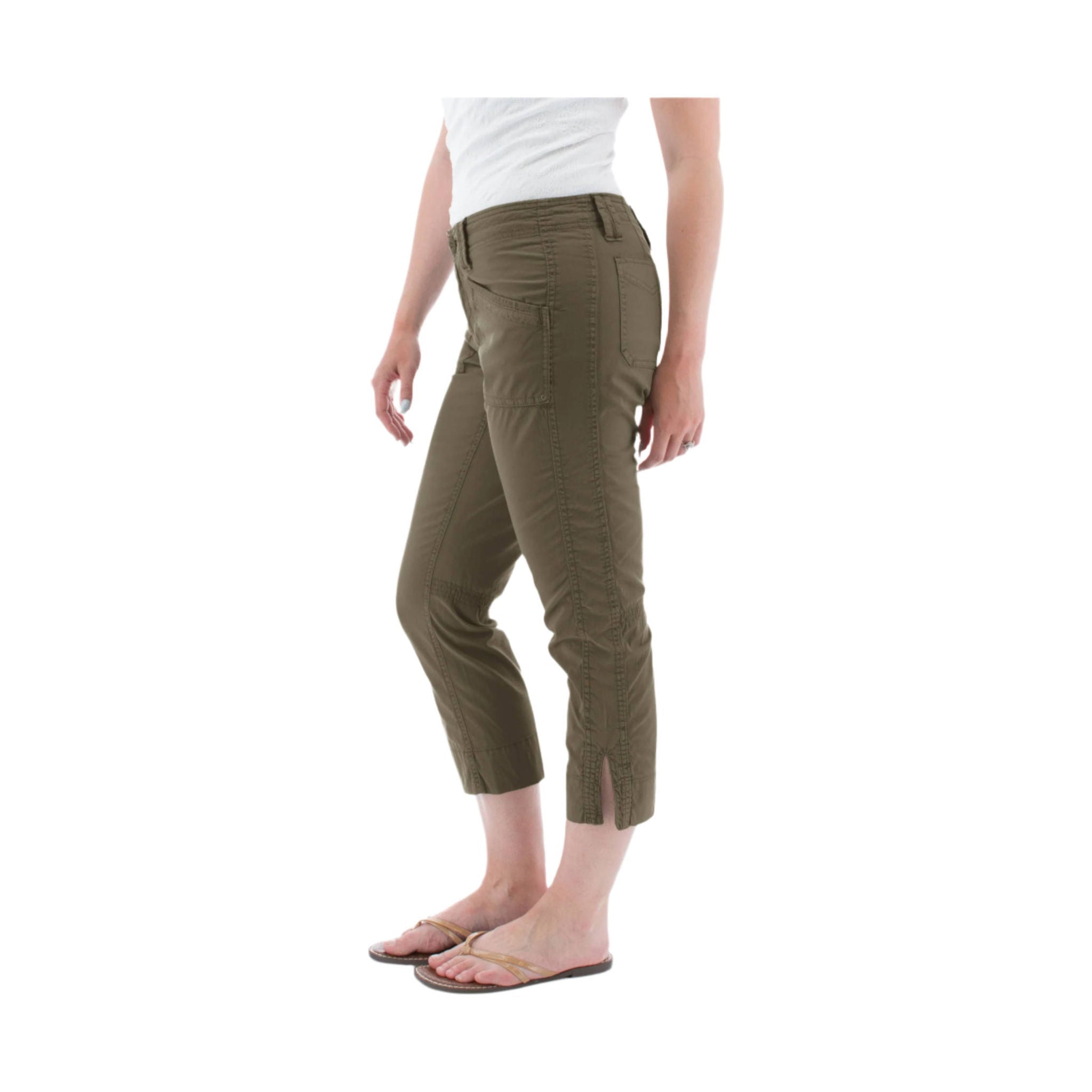 Aventura Women's Arden Organic Cotton Crop Pant - Grape Leaf by Lenny's Shoe & Apparel