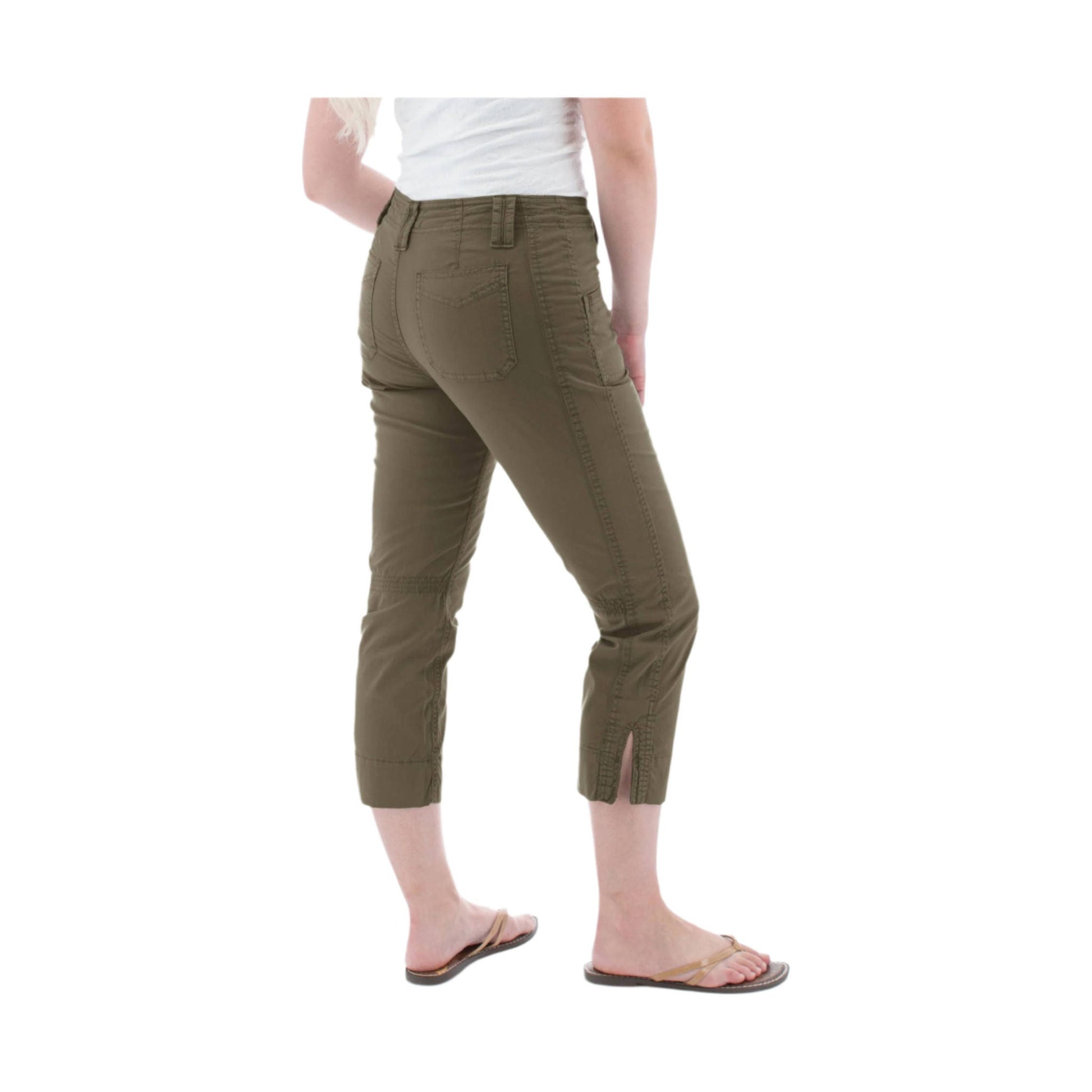 Aventura Women's Arden Organic Cotton Crop Pant - Grape Leaf by Lenny's Shoe & Apparel