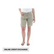 Aventura Women's Arden Roll Up Organic Short - Quarry by Lenny's Shoe & Apparel