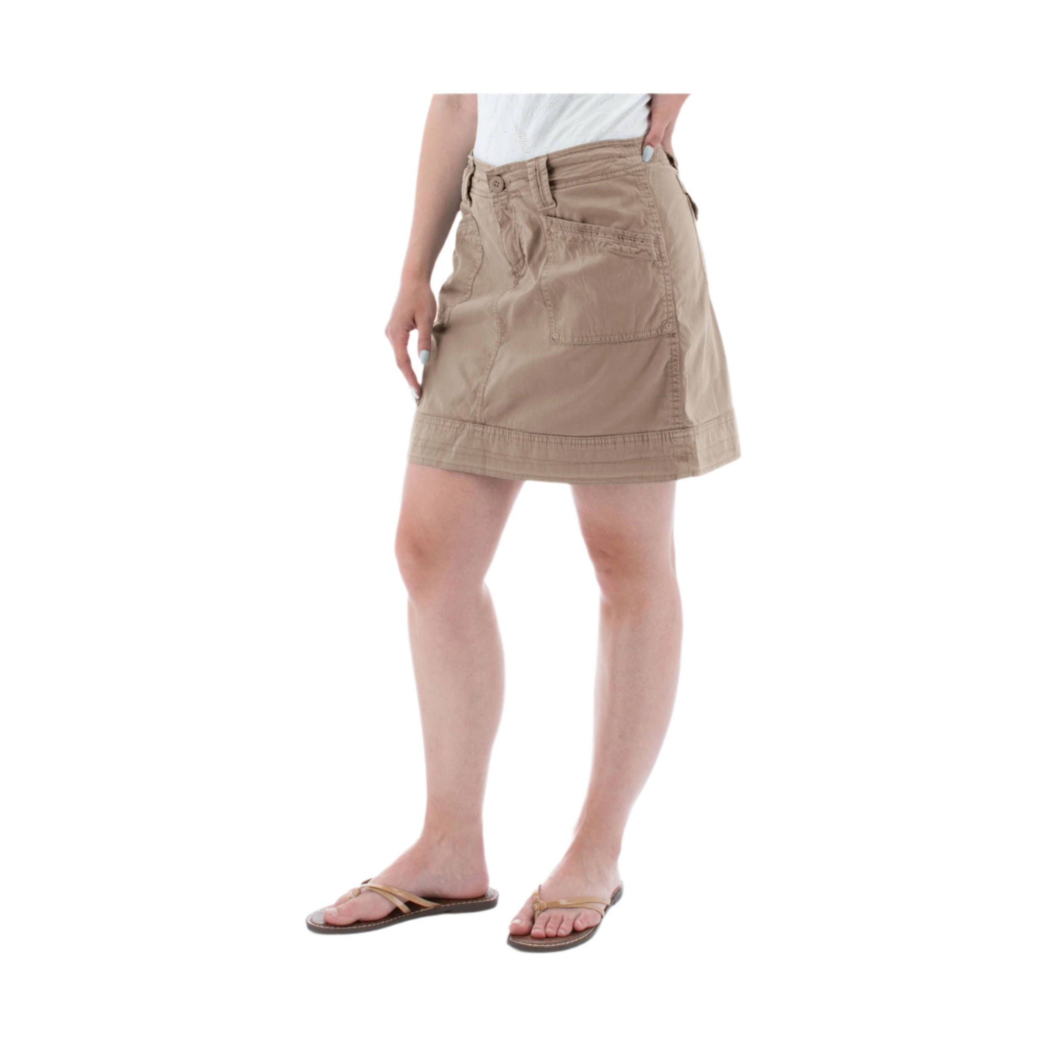 Aventura Women's Arden Woven Organic Skort - Cinder by Lenny's Shoe & Apparel