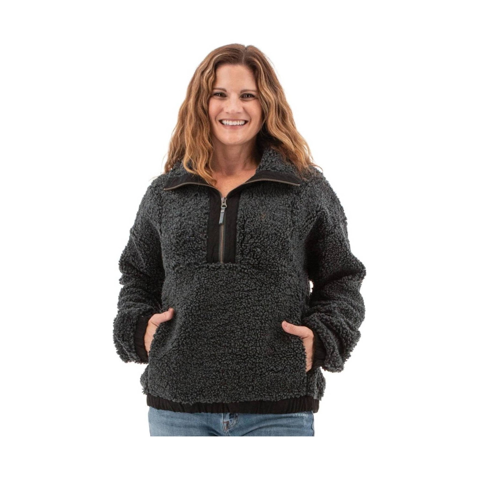 Aventura Women's Astoria Fleece Top - Anthracite by Lenny's Shoe & Apparel