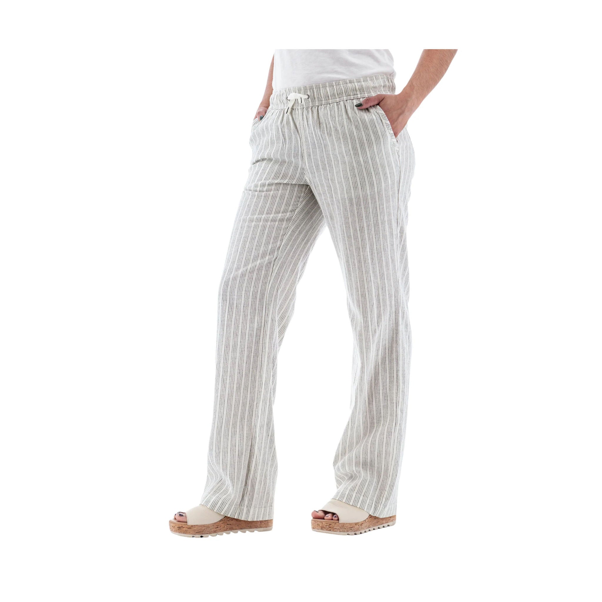 Aventura Women's Breeze Pant - Egret by Lenny's Shoe & Apparel