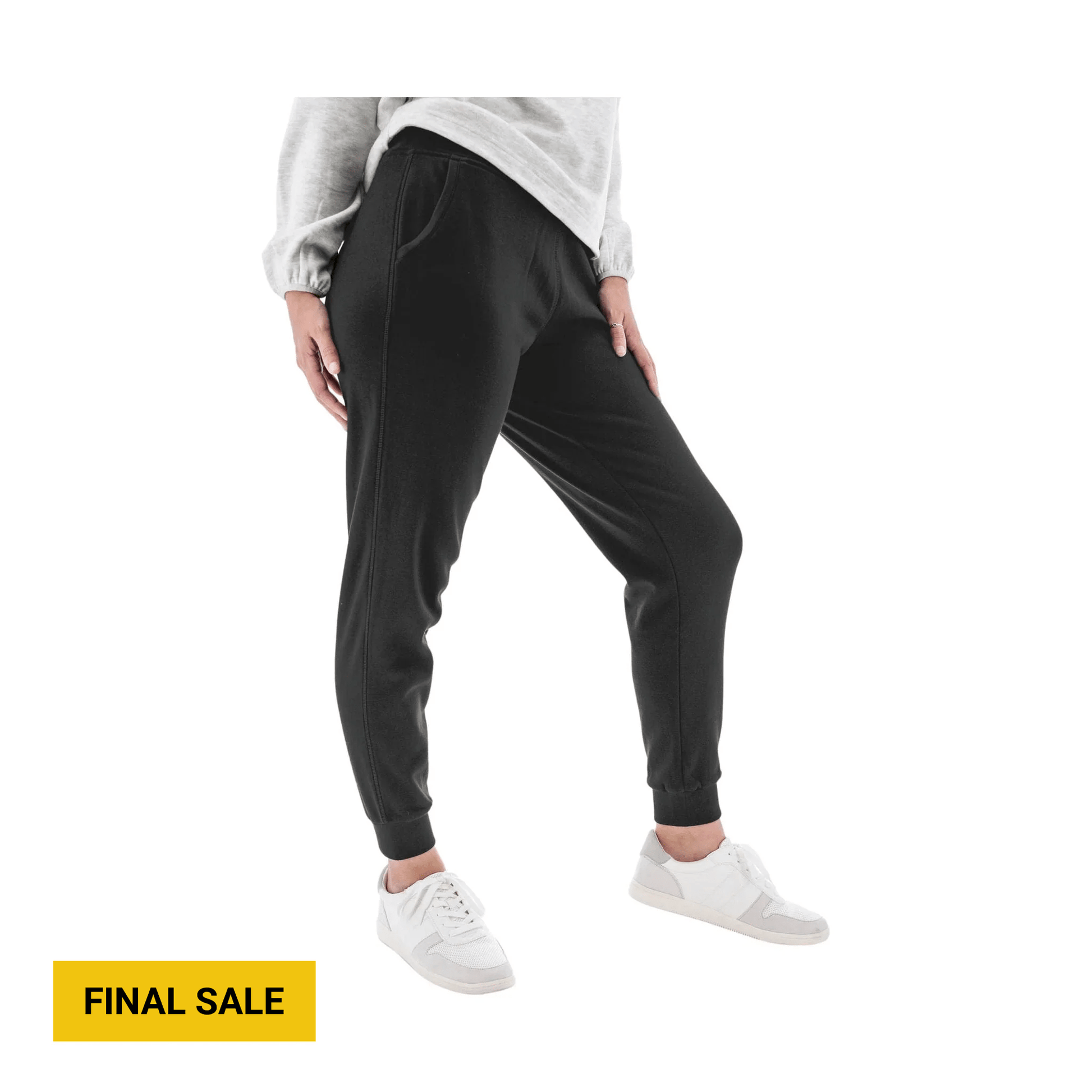 Aventura Women's Dog Walker Fleece Jogger - Black by Lenny's Shoe & Apparel