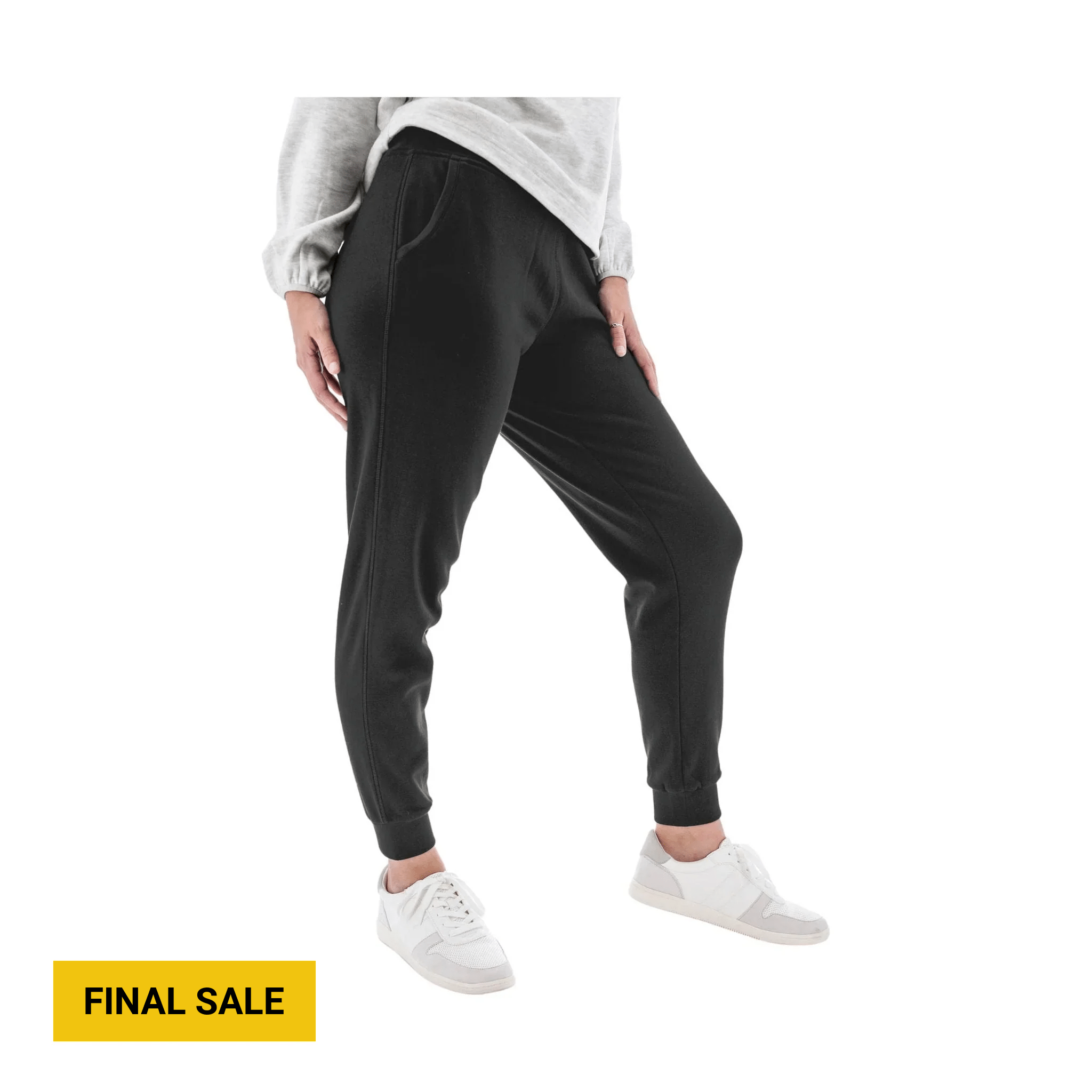 Aventura Women's Dog Walker Fleece Jogger - Black by Lenny's Shoe & Apparel