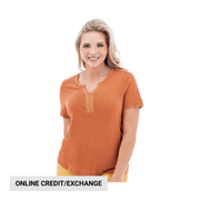 Aventura Women's Ellis Short Sleeve Top - Ginger Spice by Lenny's Shoe & Apparel