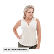 Aventura Women's Ellis Tank Top - Egret by Lenny's Shoe & Apparel