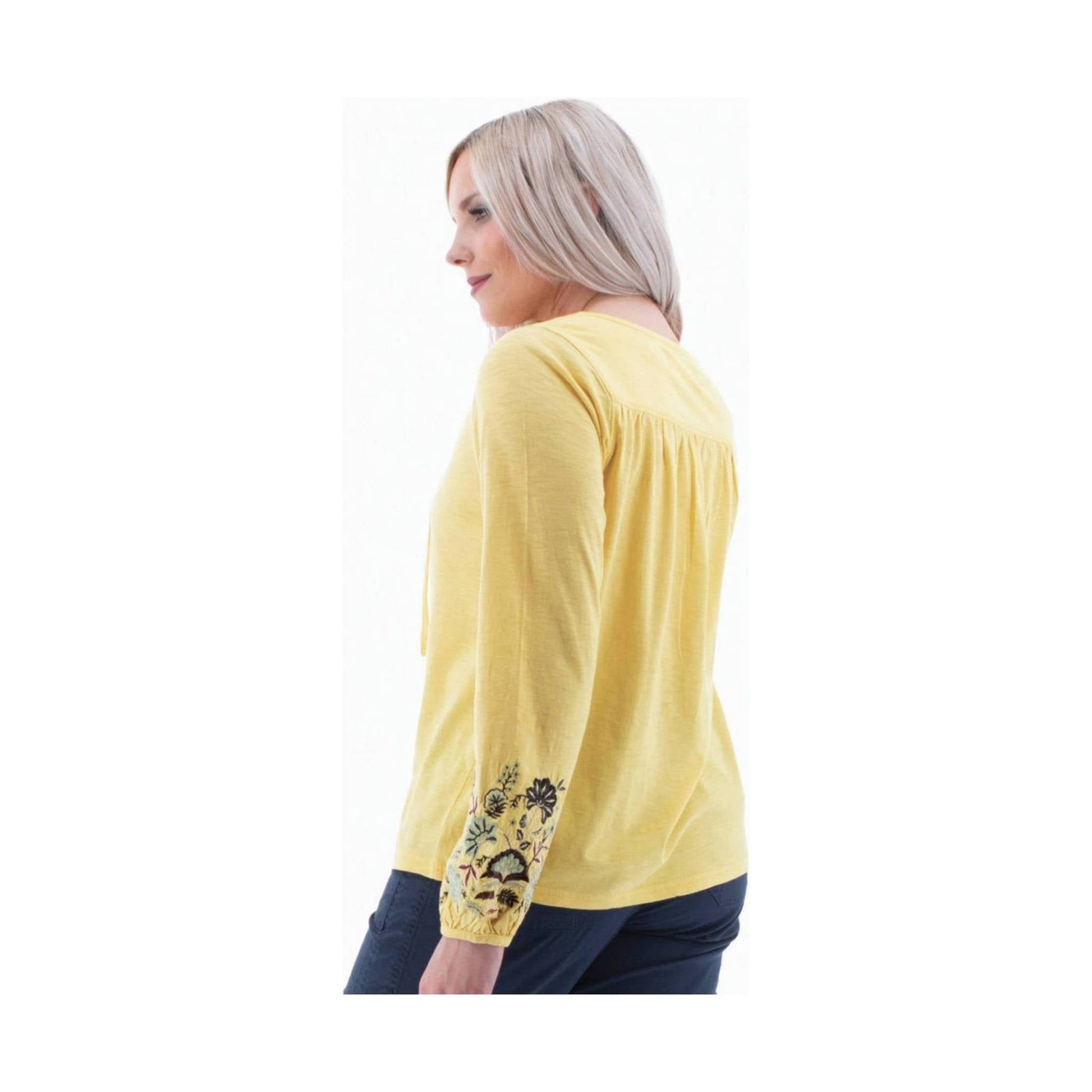 Aventura Women's Kateri Long Sleeve Top - Custard by Lenny's Shoe & Apparel