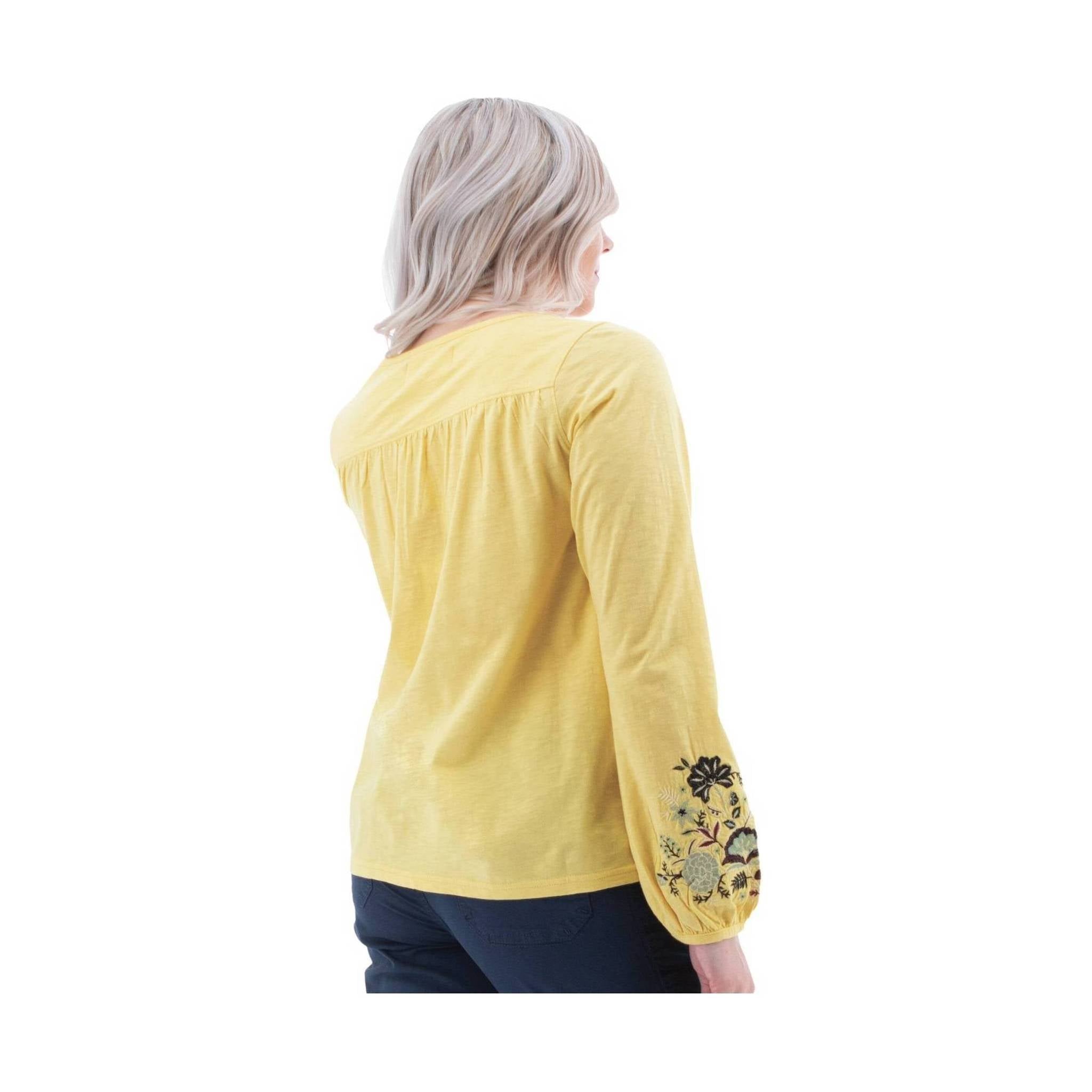 Aventura Women's Kateri Long Sleeve Top - Custard by Lenny's Shoe & Apparel